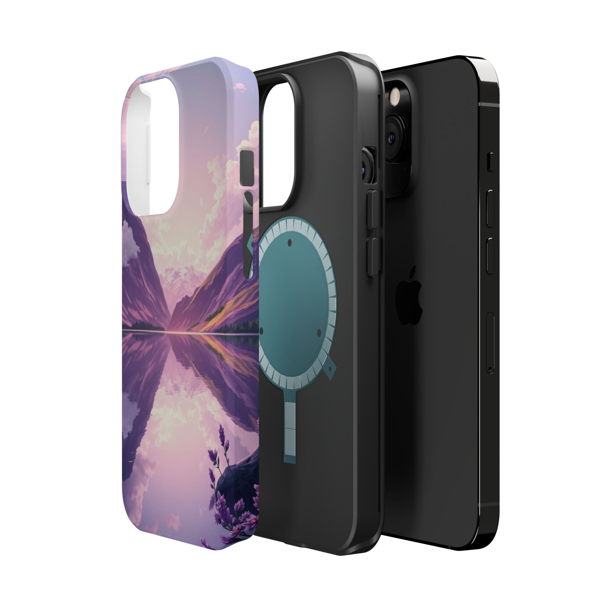 iPhone Lavender And Pearl Fjord Reflection Slim iPhone Everyday · iPhone Case
