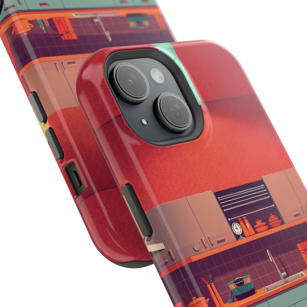 iPhone Earthy 1950s Kitchen Design Bold Modern Everyday Snap Case · iPhone Case