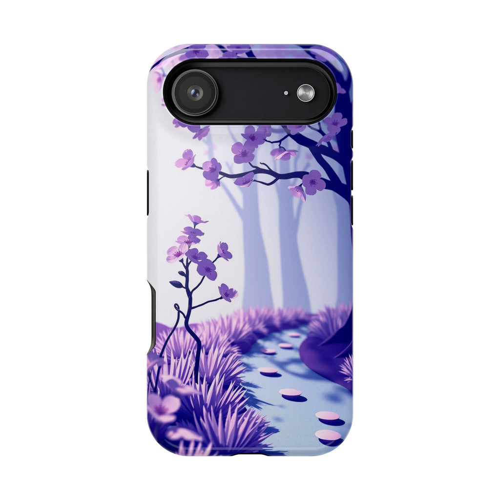 iPhone Blossom Trail Paper Cut Art Bold Modern Everyday Snap Case · iPhone Case