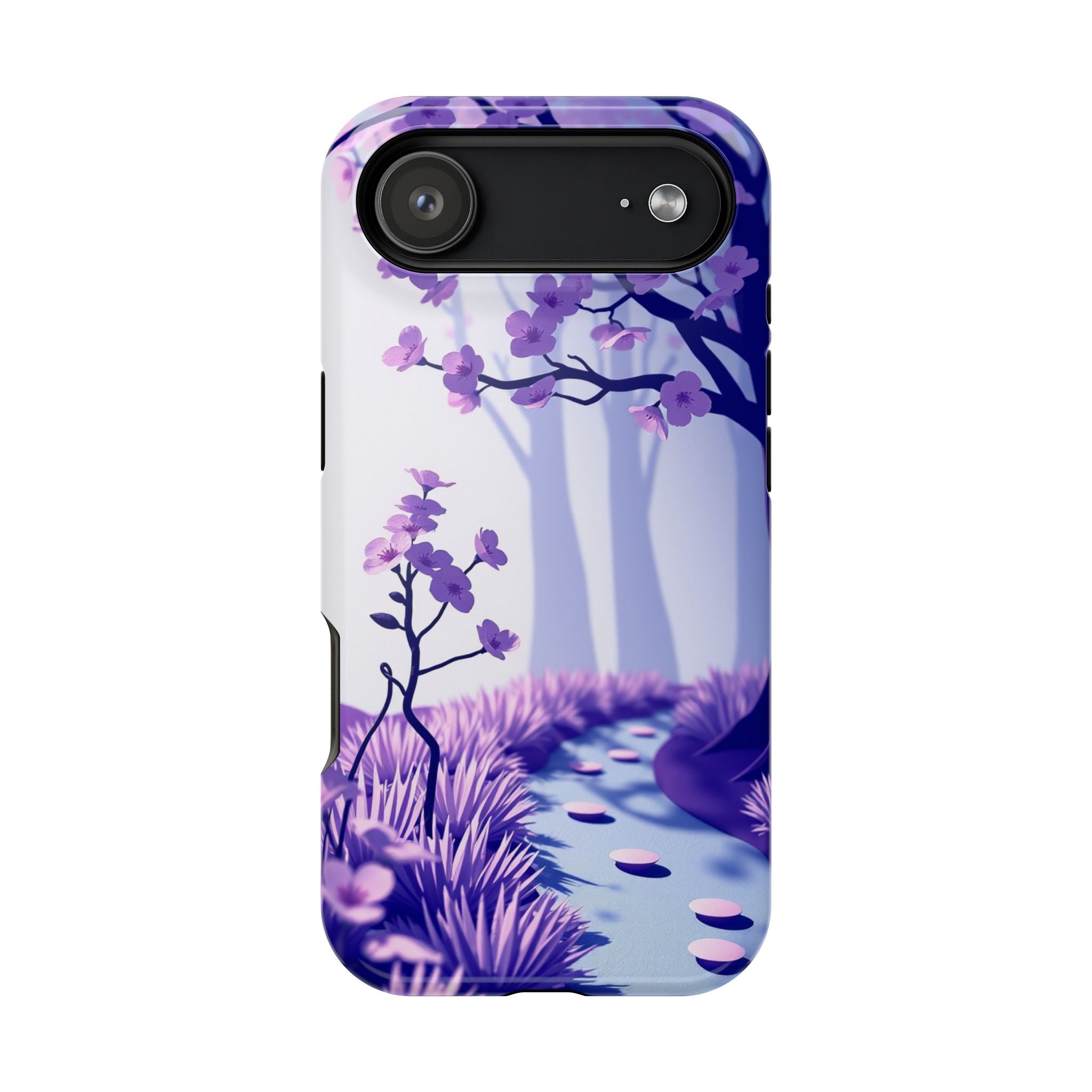 iPhone Blossom Trail Paper Cut Art Bold Modern Everyday Snap Case · iPhone Case
