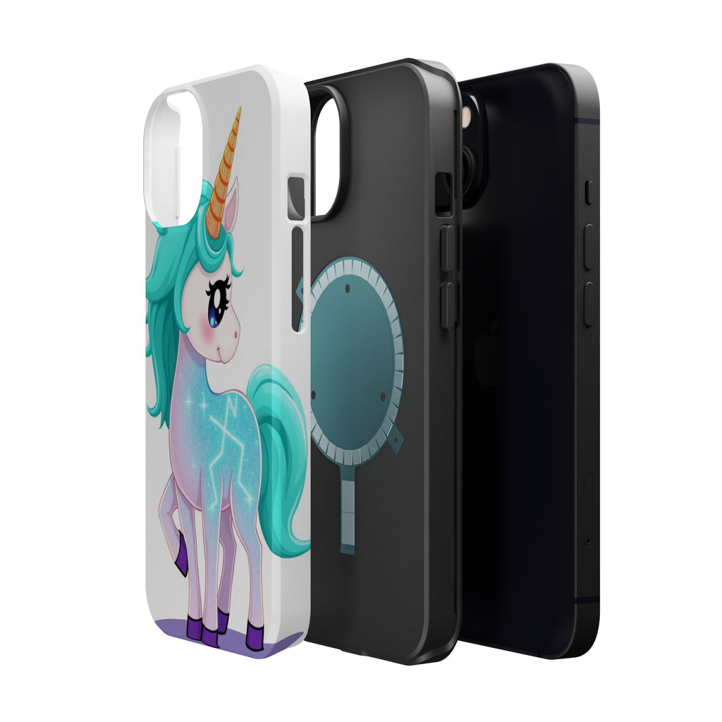iPhone Turquoise Sparkle Unicorn Kids Fun iPhone Phone Case Gift · iPhone Case