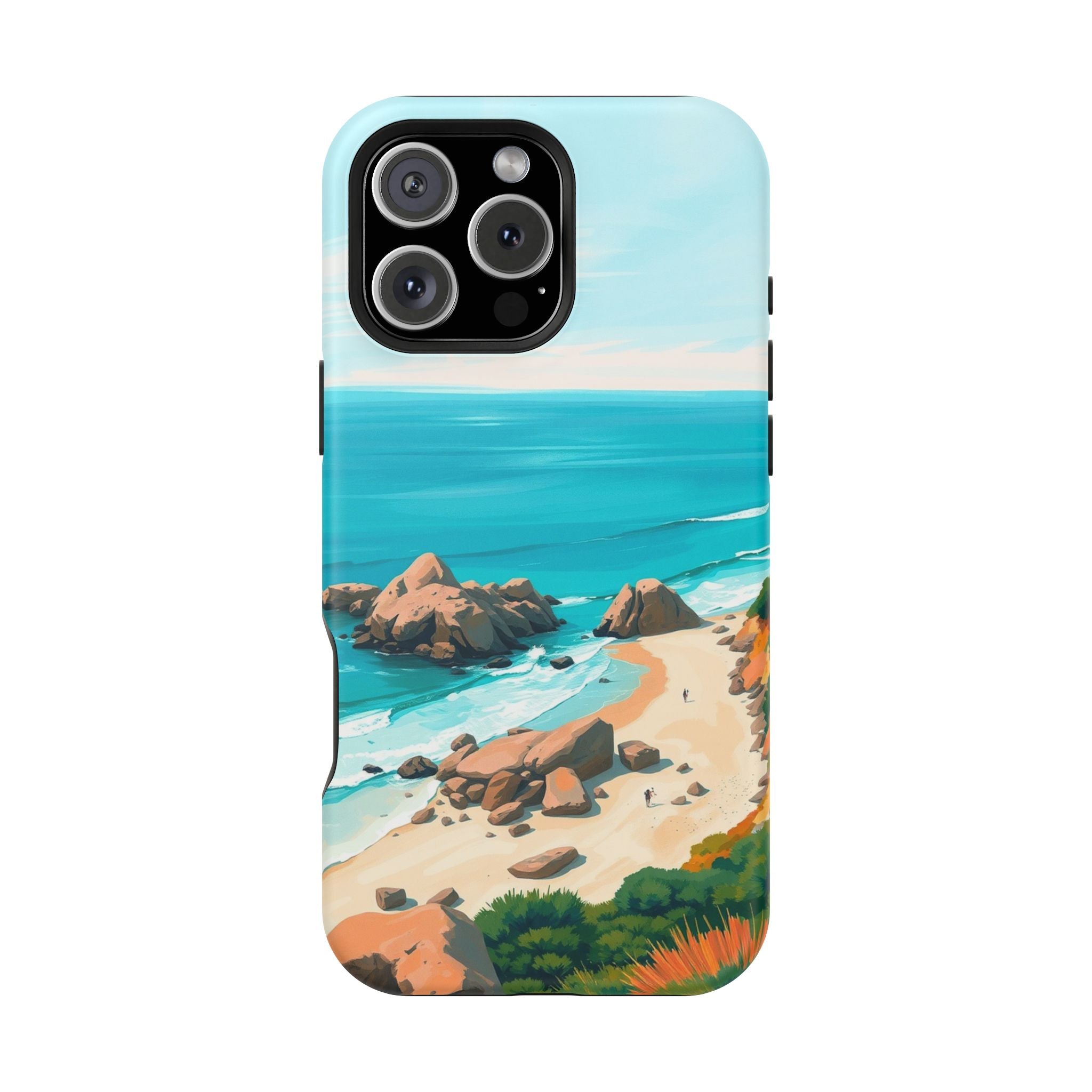 iPhone Pebble Beach Cinematic Art Bold Modern Everyday Snap Case · iPhone Case