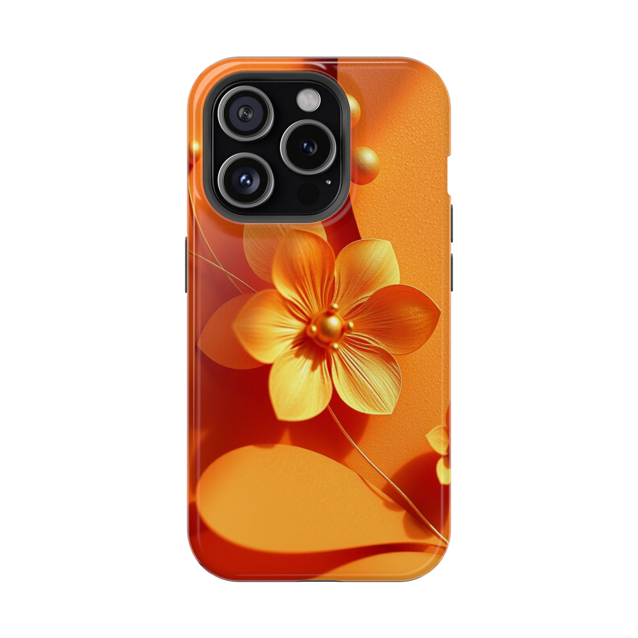 iPhone Floral Geometric Gold Foil Luxury Slim Everyday iPhone Designer · iPhone