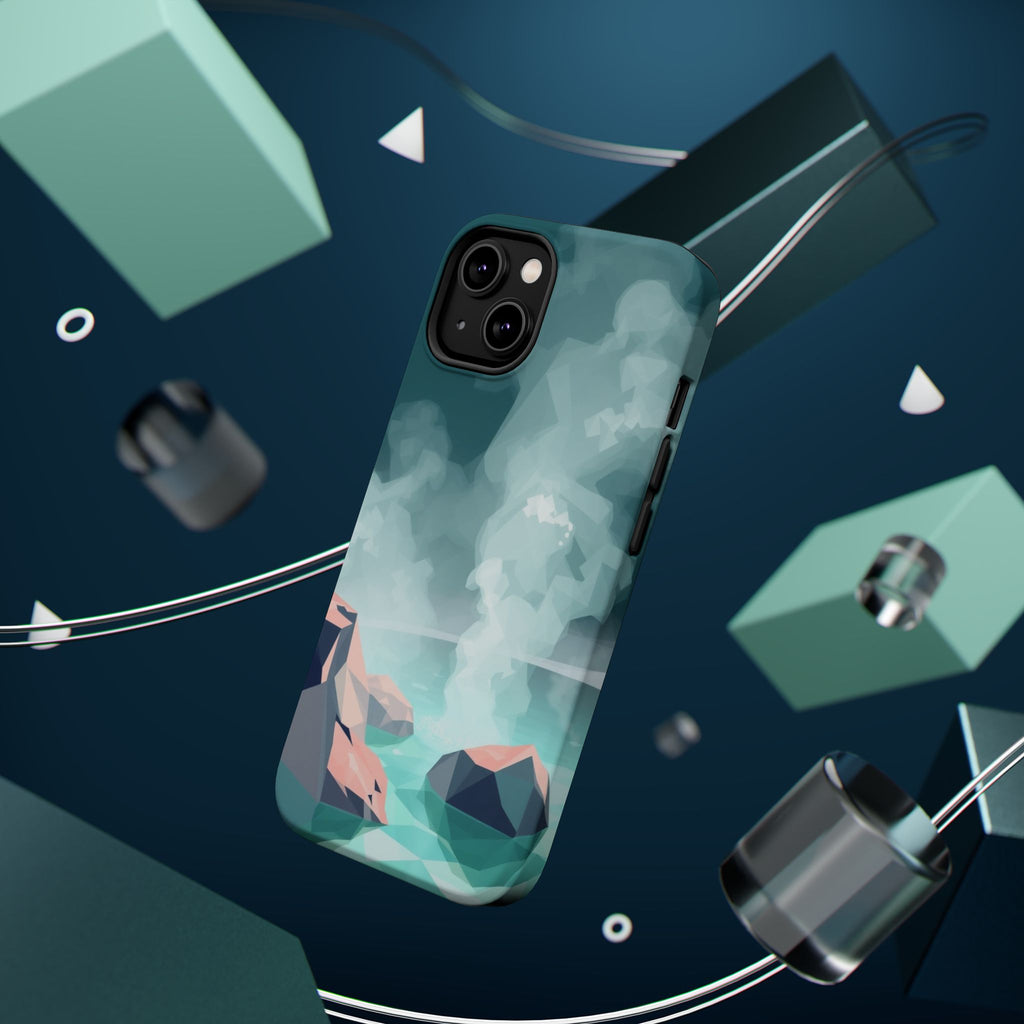 iPhone Mint And Blush Hot Spring Steam Slim Everyday iPhone 10 Designer · iPhone