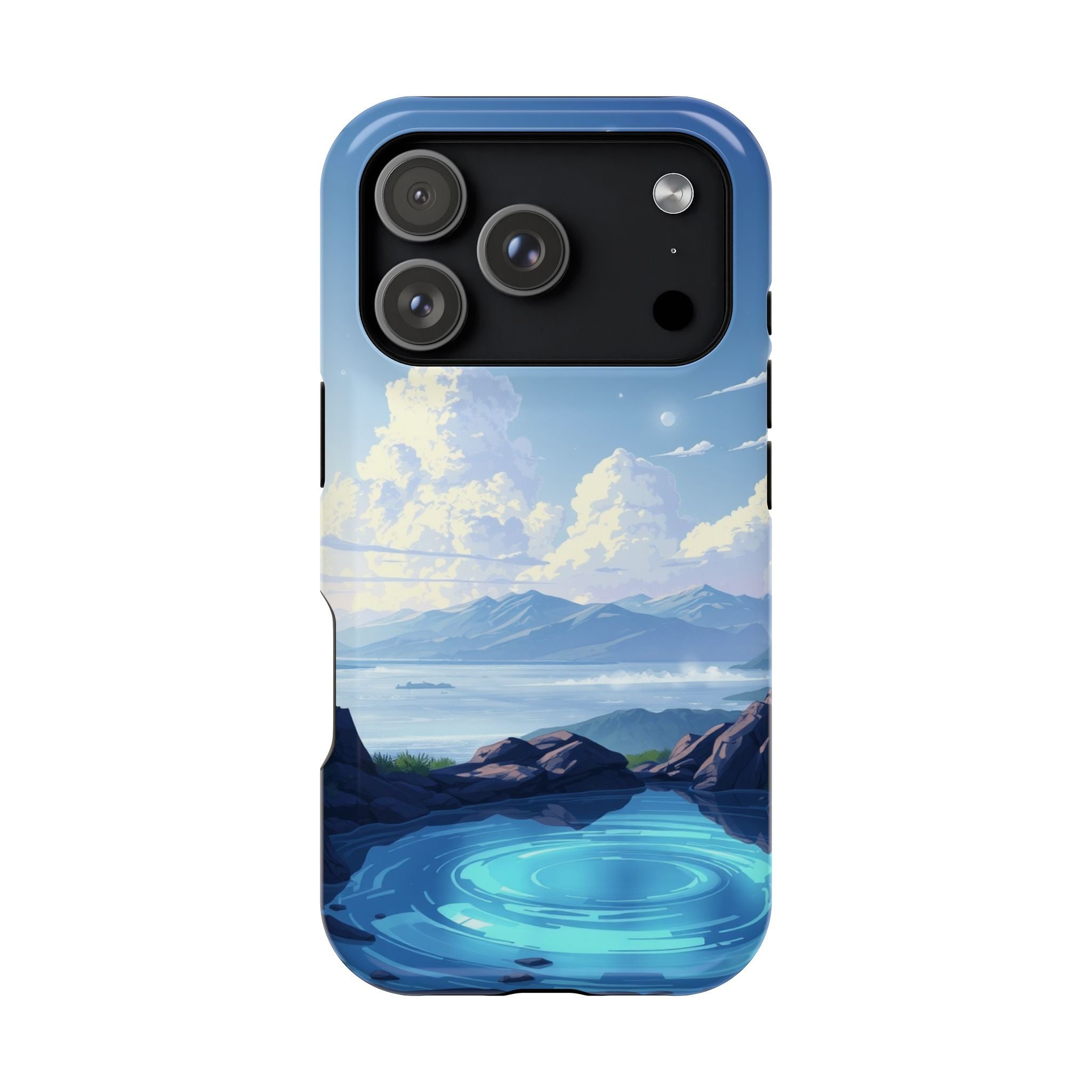 iPhone Earthy Tidal Pool Design 18 Bold Modern Everyday Snap Case · iPhone Case