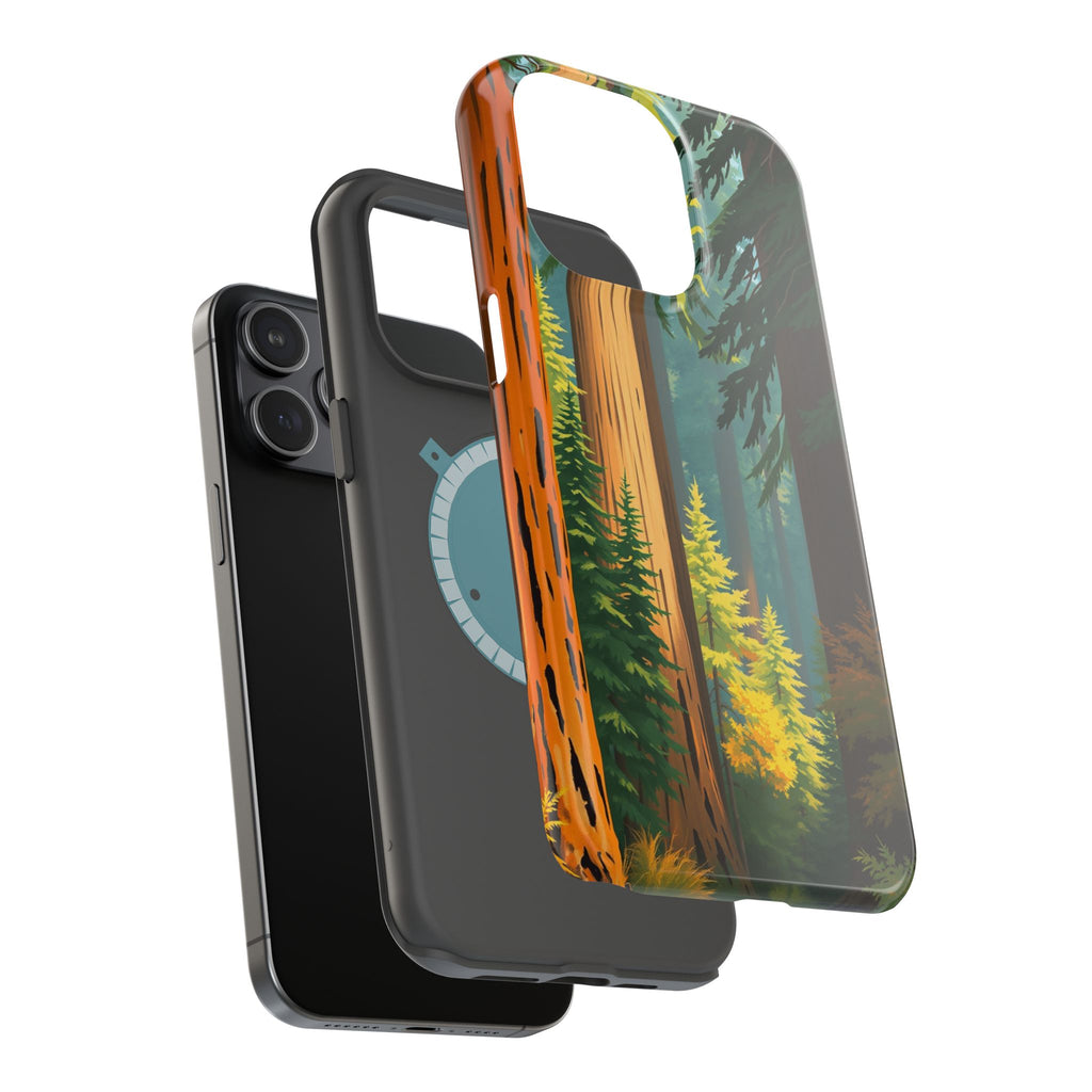 iPhone Redwood Forest Oil Painting Impressionist Clean iPhone Minimal · iPhone C