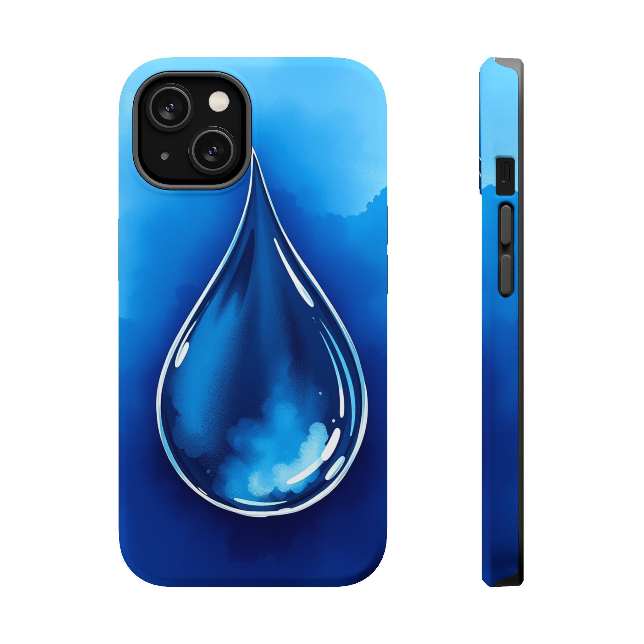 iPhone Ink Drop Vibrant Watercolor Bold Modern Everyday Snap Case · iPhone Case