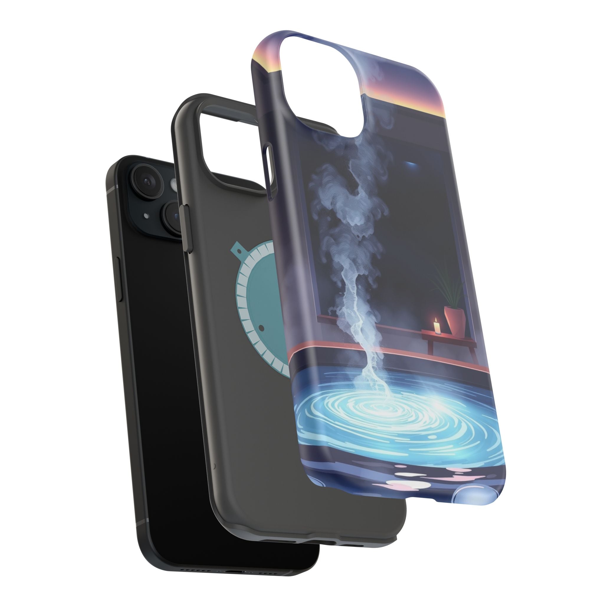 iPhone Hot Spring Steam Enchanted Art Slim Everyday iPhone 18 Designer · iPhone