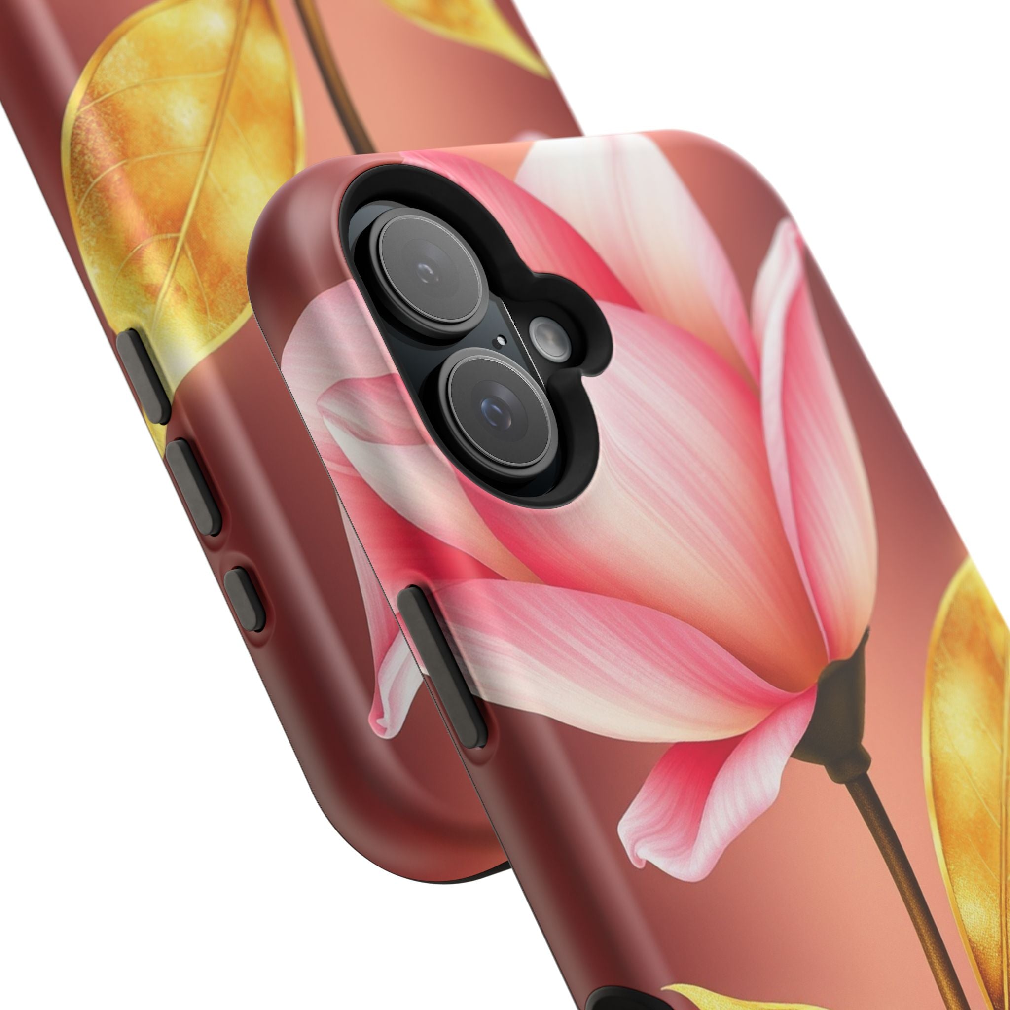iPhone Dreamy Bloom and Leaf Design 14 Slim Everyday Designer Case · iPhone Case