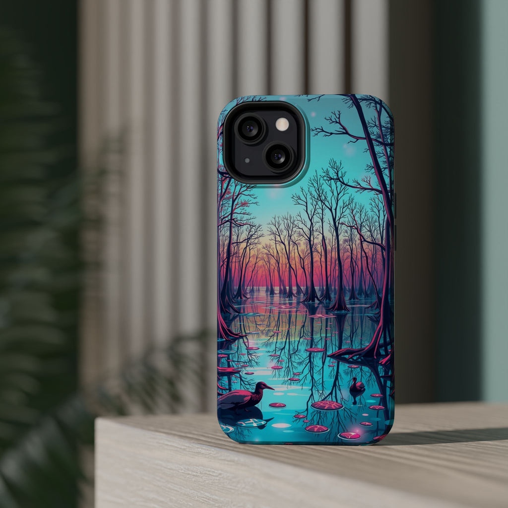 iPhone Cypress Swamp Holographic Iridescent Slim iPhone Everyday · iPhone Case