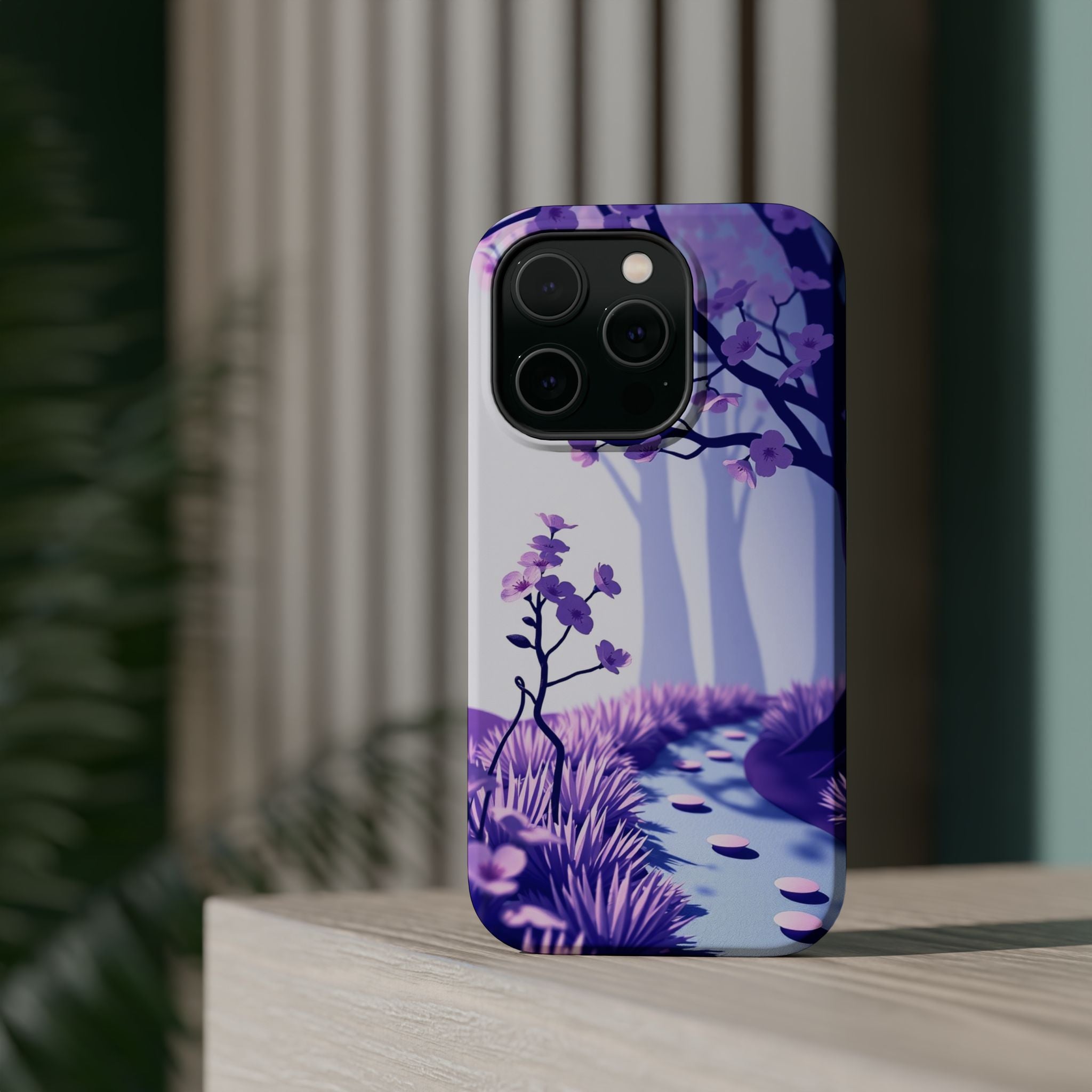 iPhone Blossom Trail Paper Cut Art Bold Modern Everyday Snap Case · iPhone Case