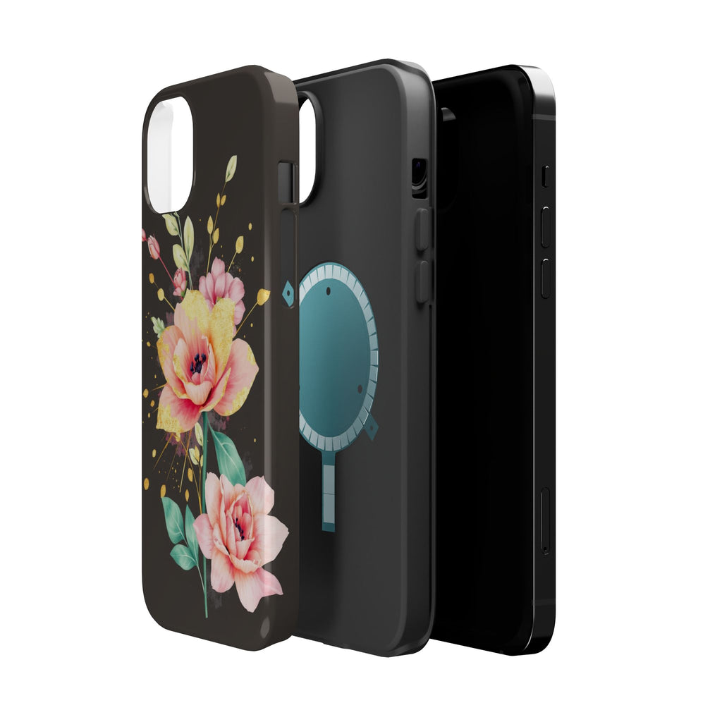iPhone Earthy Floral Watercolor Splash Design Clean iPhone 14 Minimal · iPhone C