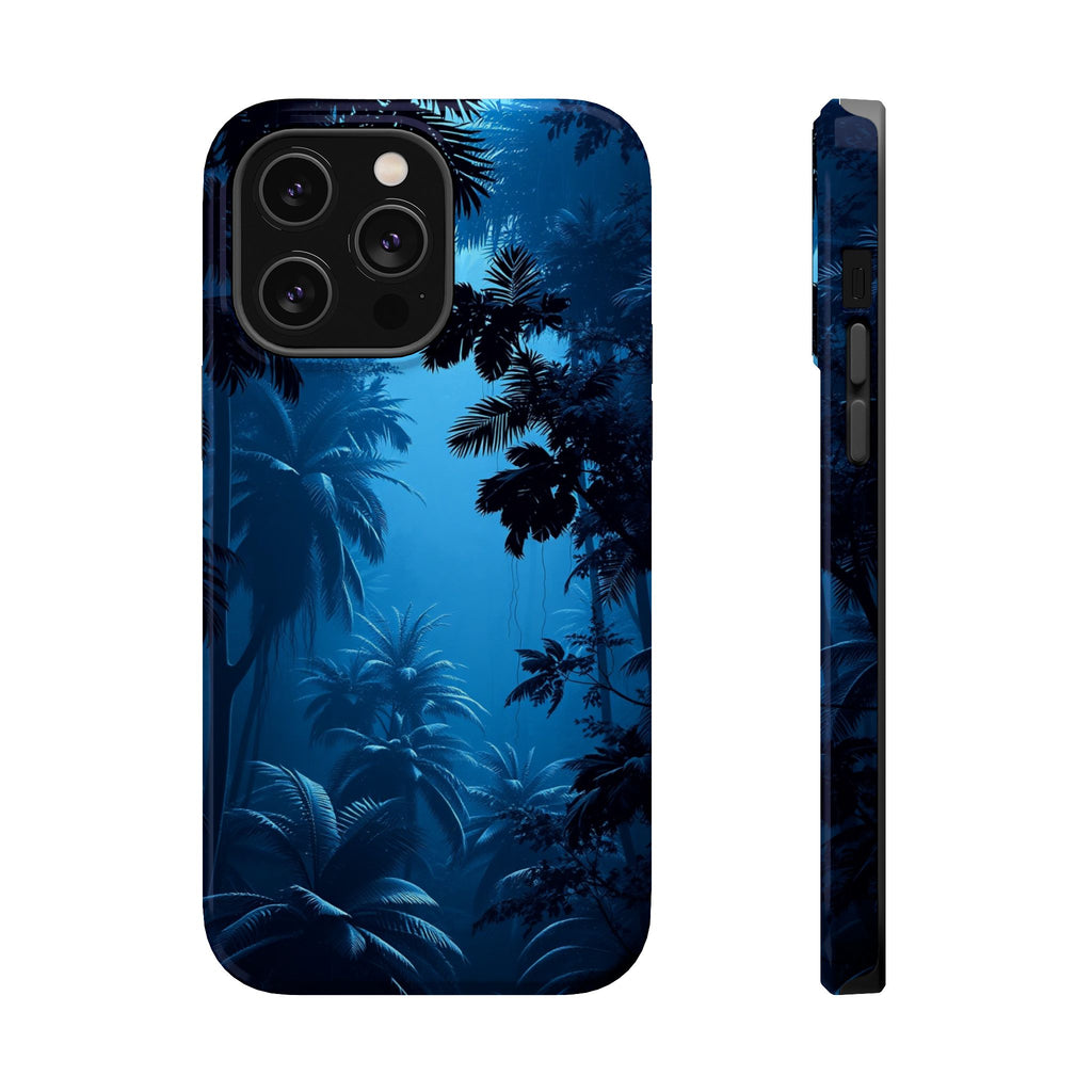 iPhone Midnight Blue And Silver Rainforest Canopy iPhone Clean Minimal · iPhone