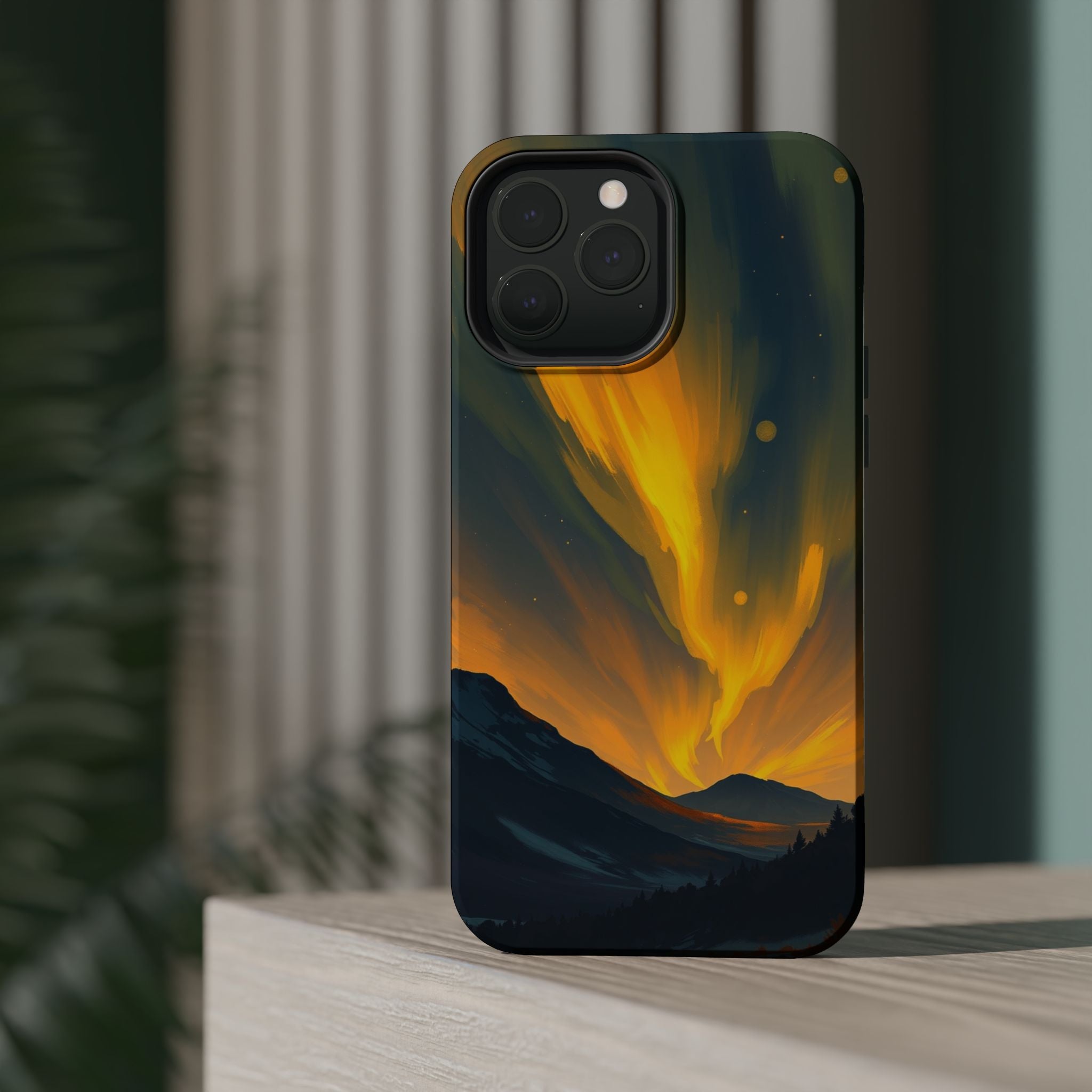 iPhone Serene Northern Lights Design Slim Everyday Designer Case · iPhone Case