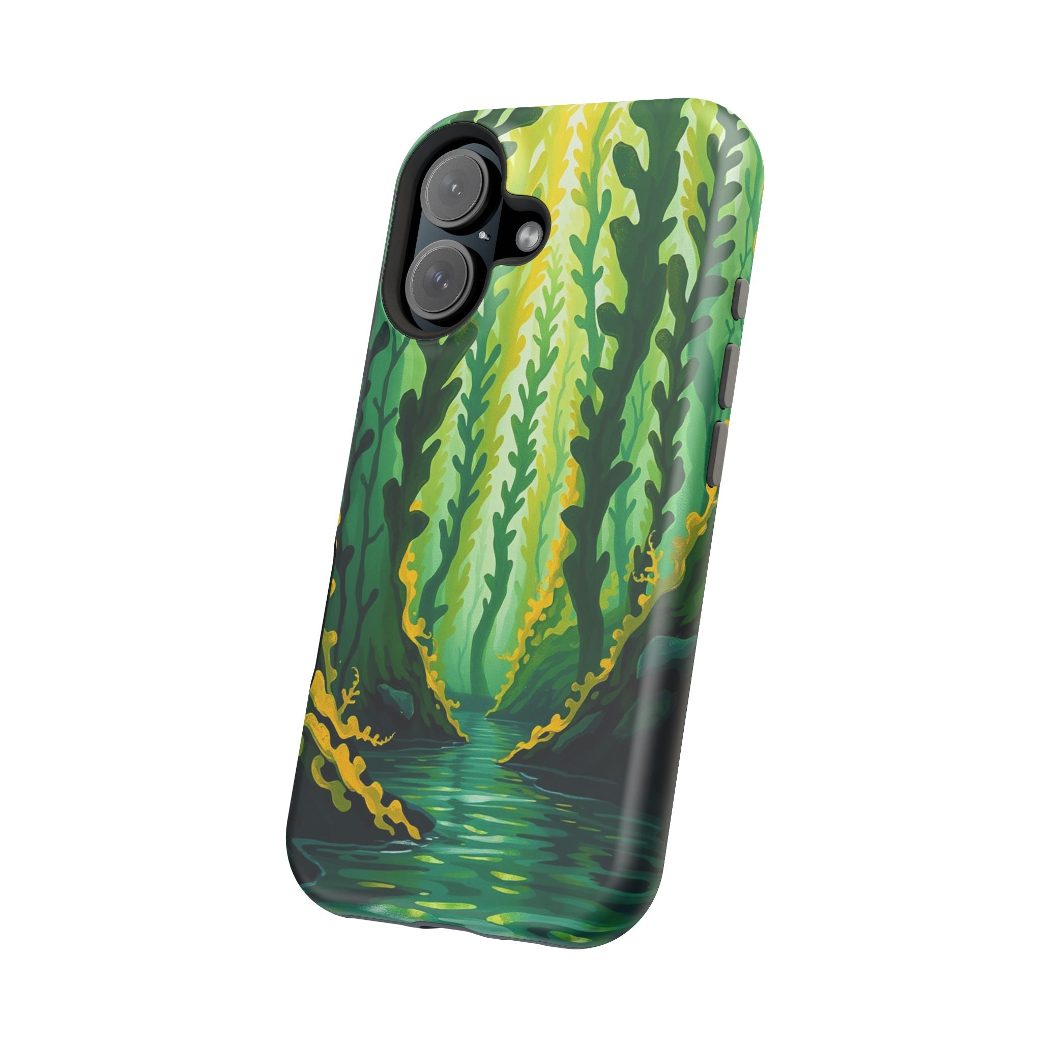 iPhone Kelp Forest Oil Painting Impressionist Slim iPhone Everyday · iPhone Case