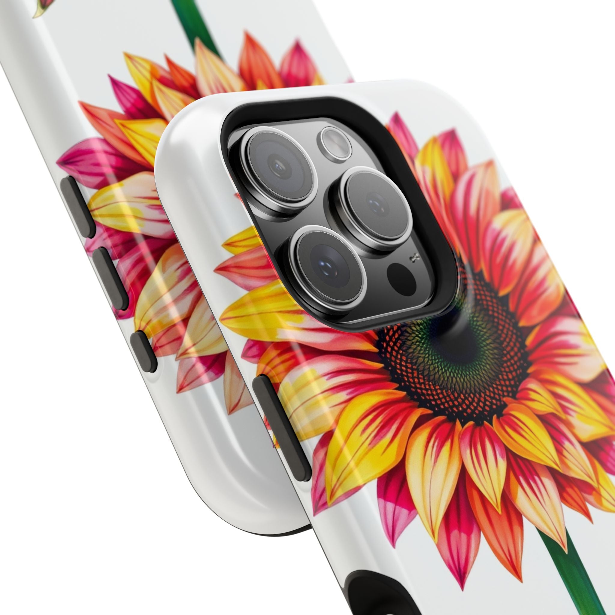 iPhone Sunflower Pop Vibrant Watercolor Slim Snap Case · iPhone Case