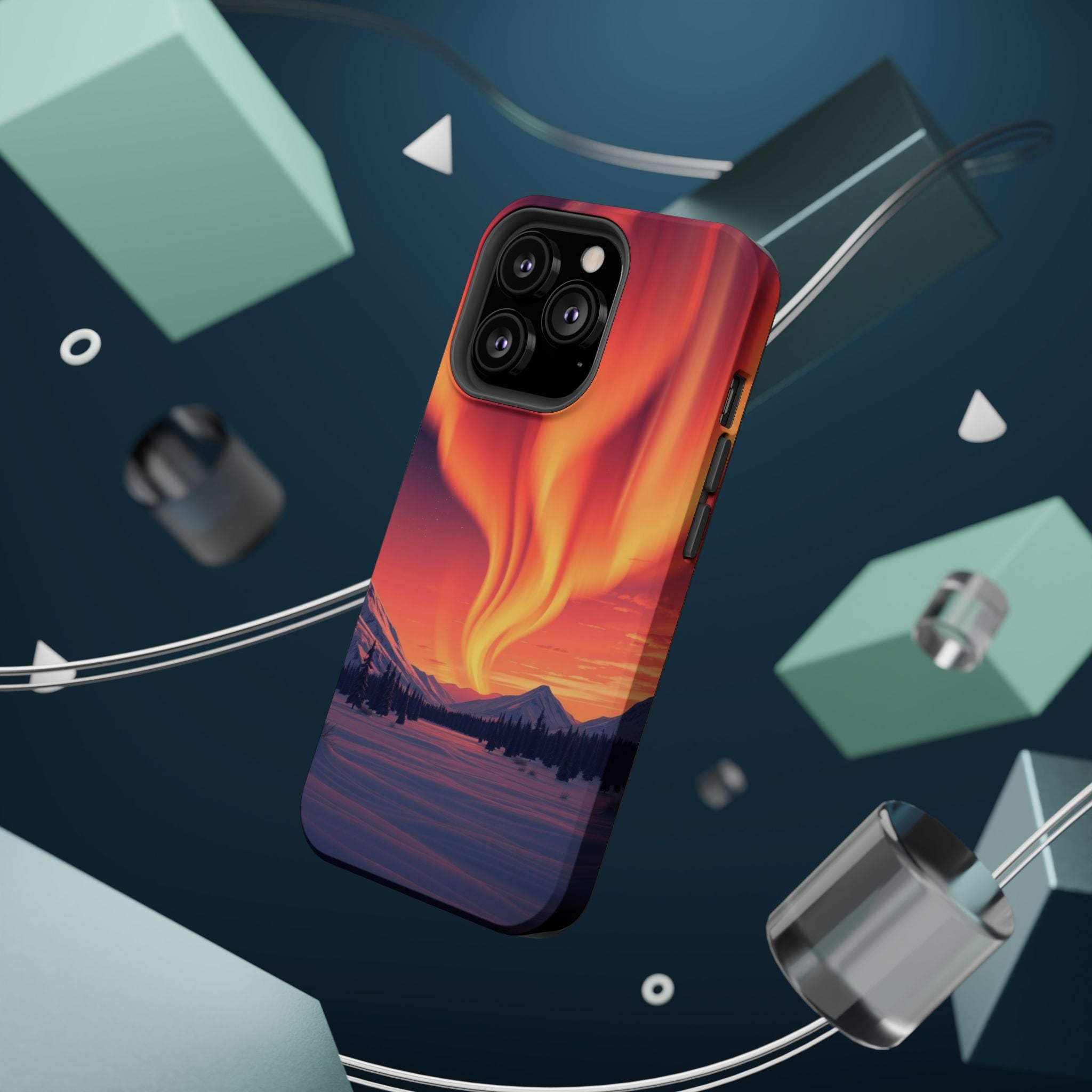 iPhone Sunset Amber And Peach Northern Lights Slim iPhone Everyday · iPhone Case