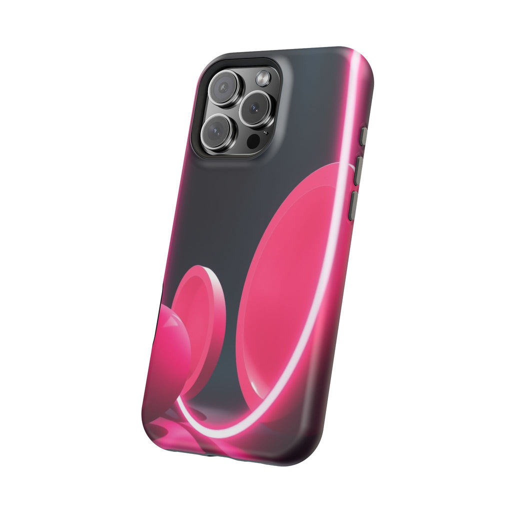 iPhone 1960s Mod Circles Neon Cyberpunk Slim Everyday Designer Case · iPhone Cas