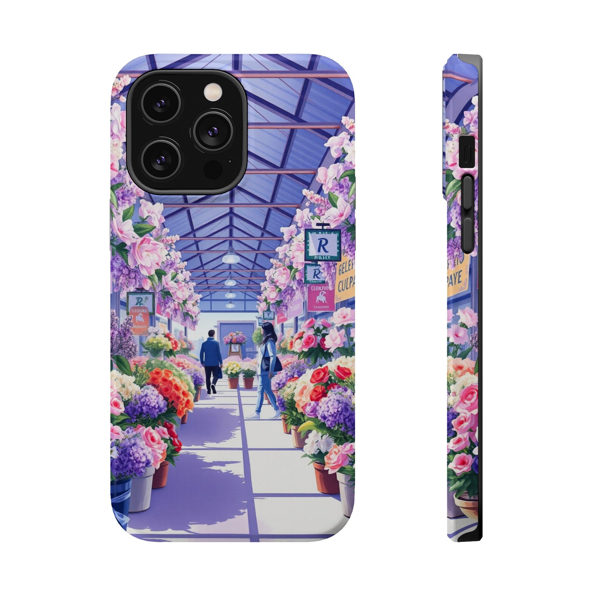 iPhone Flower Market Cinematic Art Clean Minimal Snap Cas Slim Snap Case · iPhon