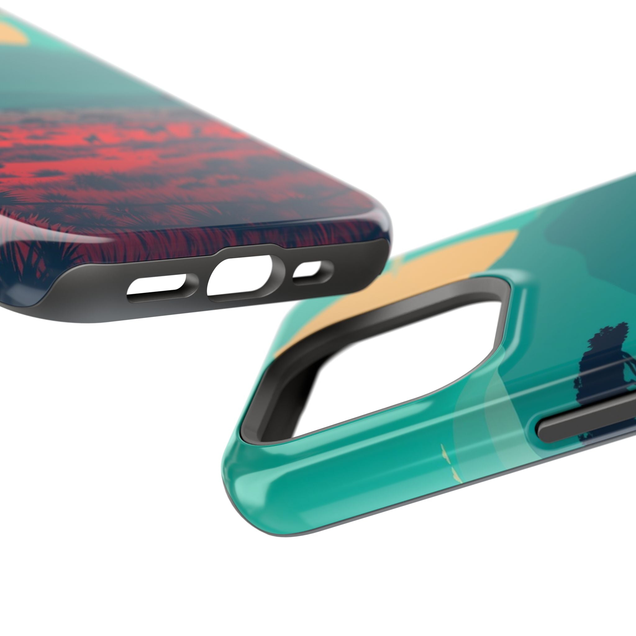 iPhone Savanna Horizon Vintage Retro Poster Slim iPhone Everyday · iPhone Case