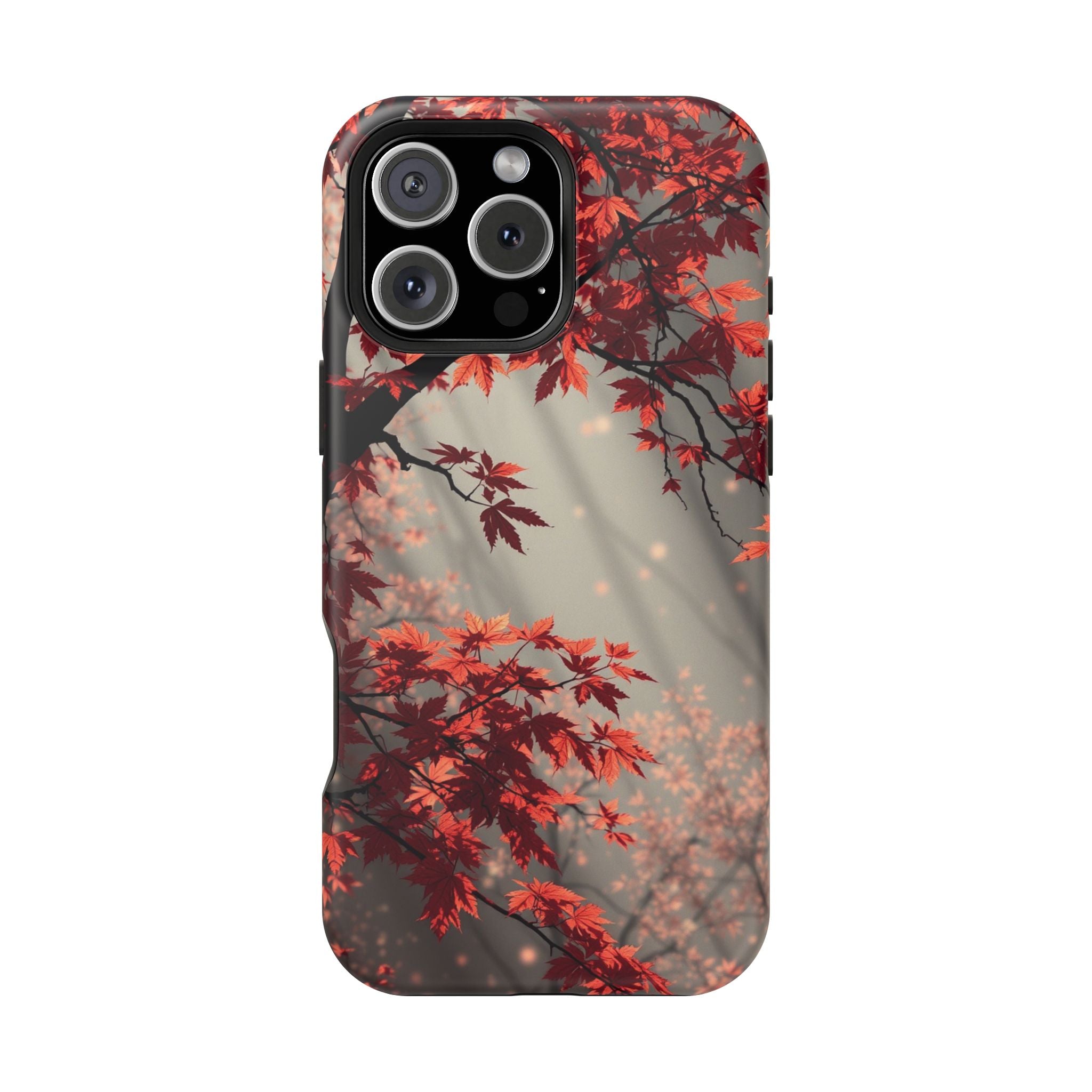 iPhone Charcoal And Copper Autumn Maple Slim Everyday iPhone 17 · iPhone Case