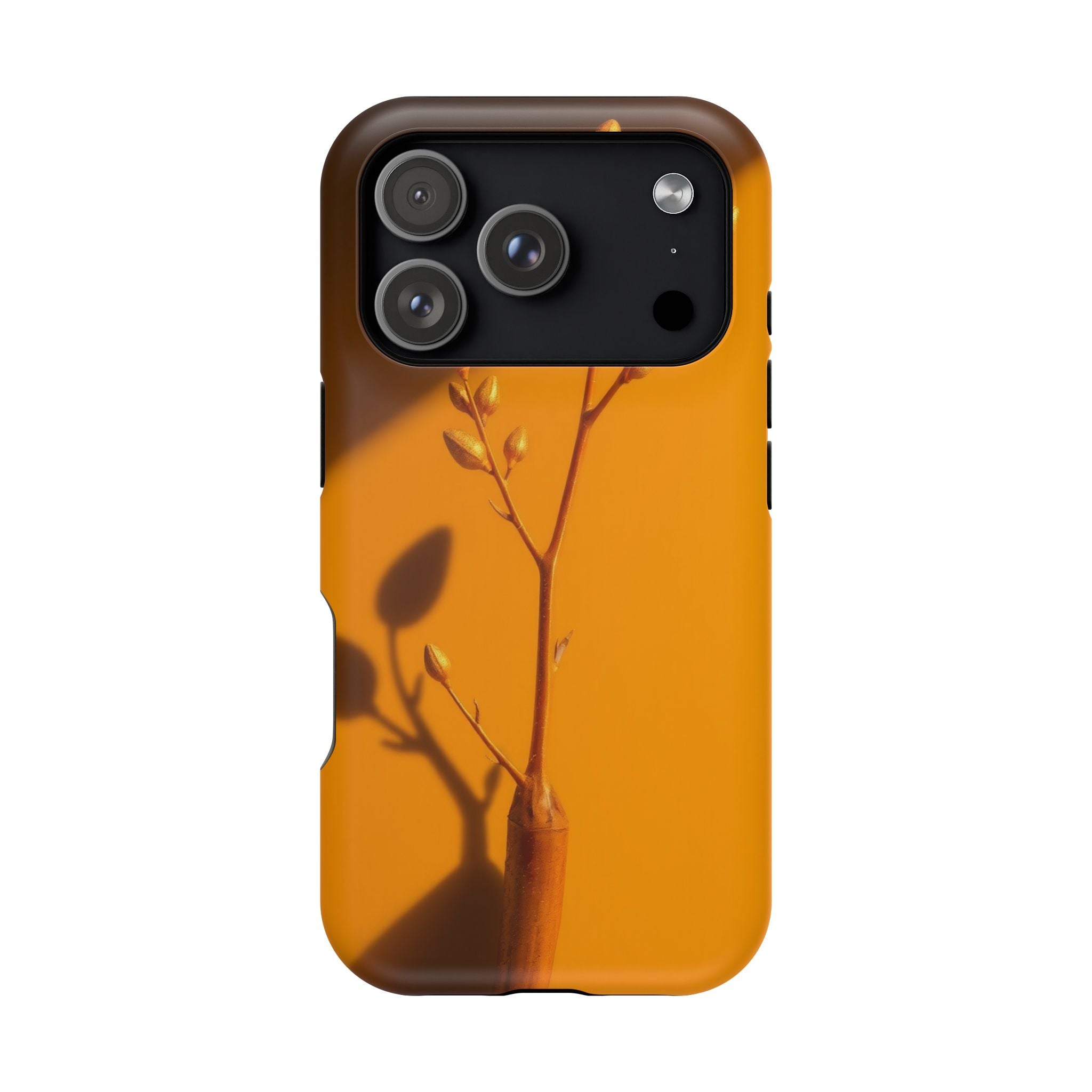 iPhone Mustard And Rust Minimalist Stem Slim Everyday iPhone Designer · iPhone C