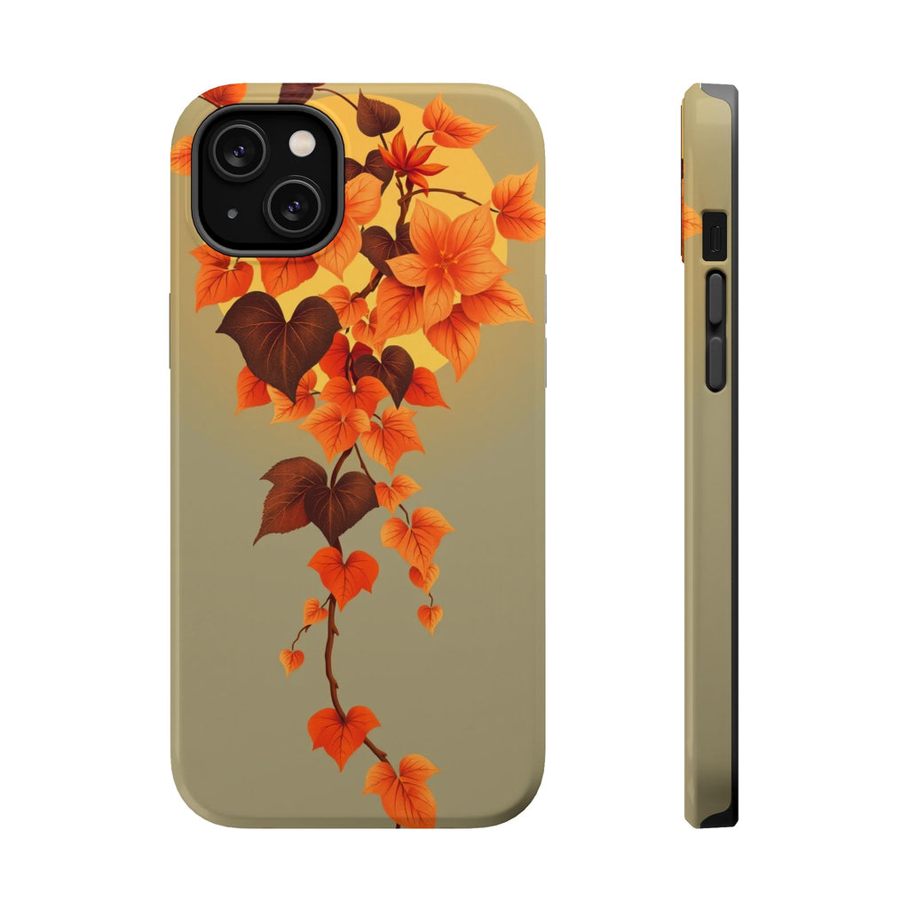 iPhone Sunset Amber And Peach Art Nouveau Vine Soft iPhone Finish · iPhone Case