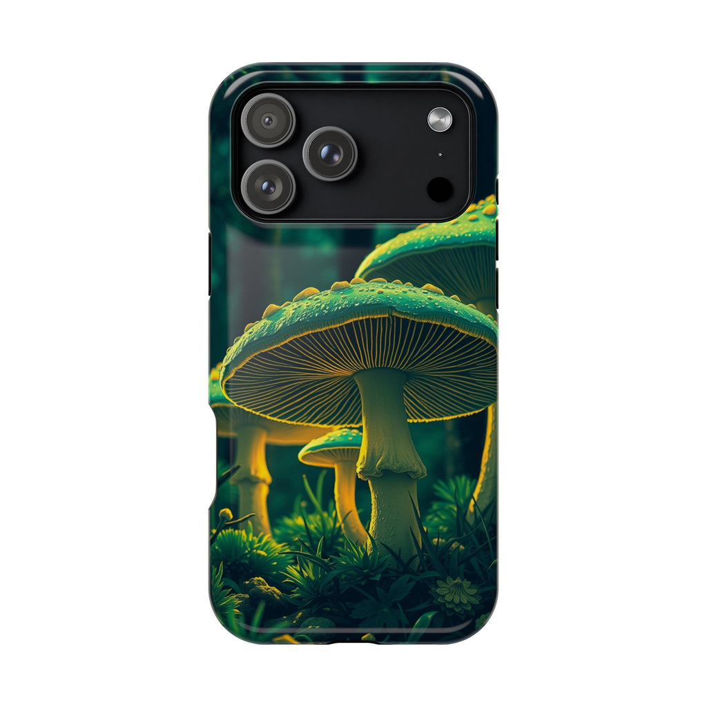 iPhone Emerald Green And Gold Mushroom Forest Slim iPhone Everyday · iPhone Case