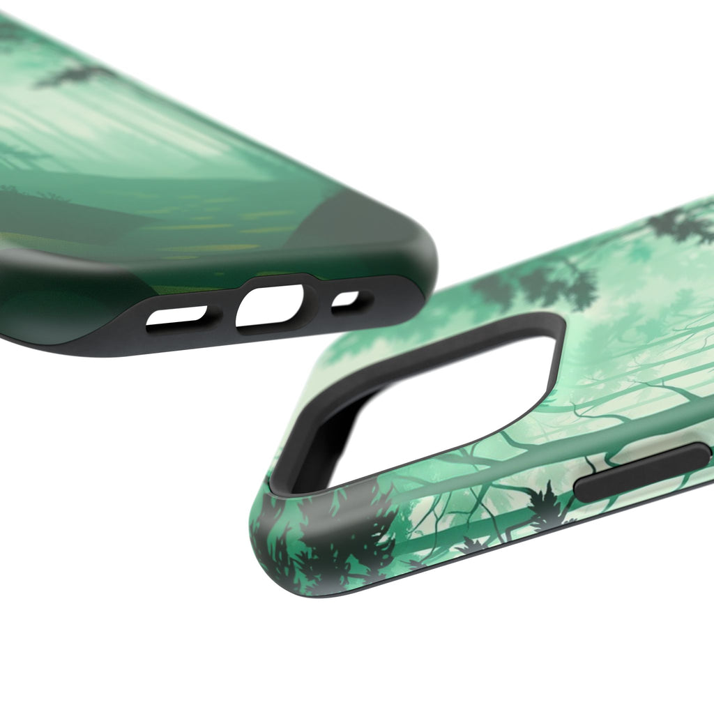 iPhone Earthy Misty Forest Path Design Slim Everyday Designer Case · iPhone Case