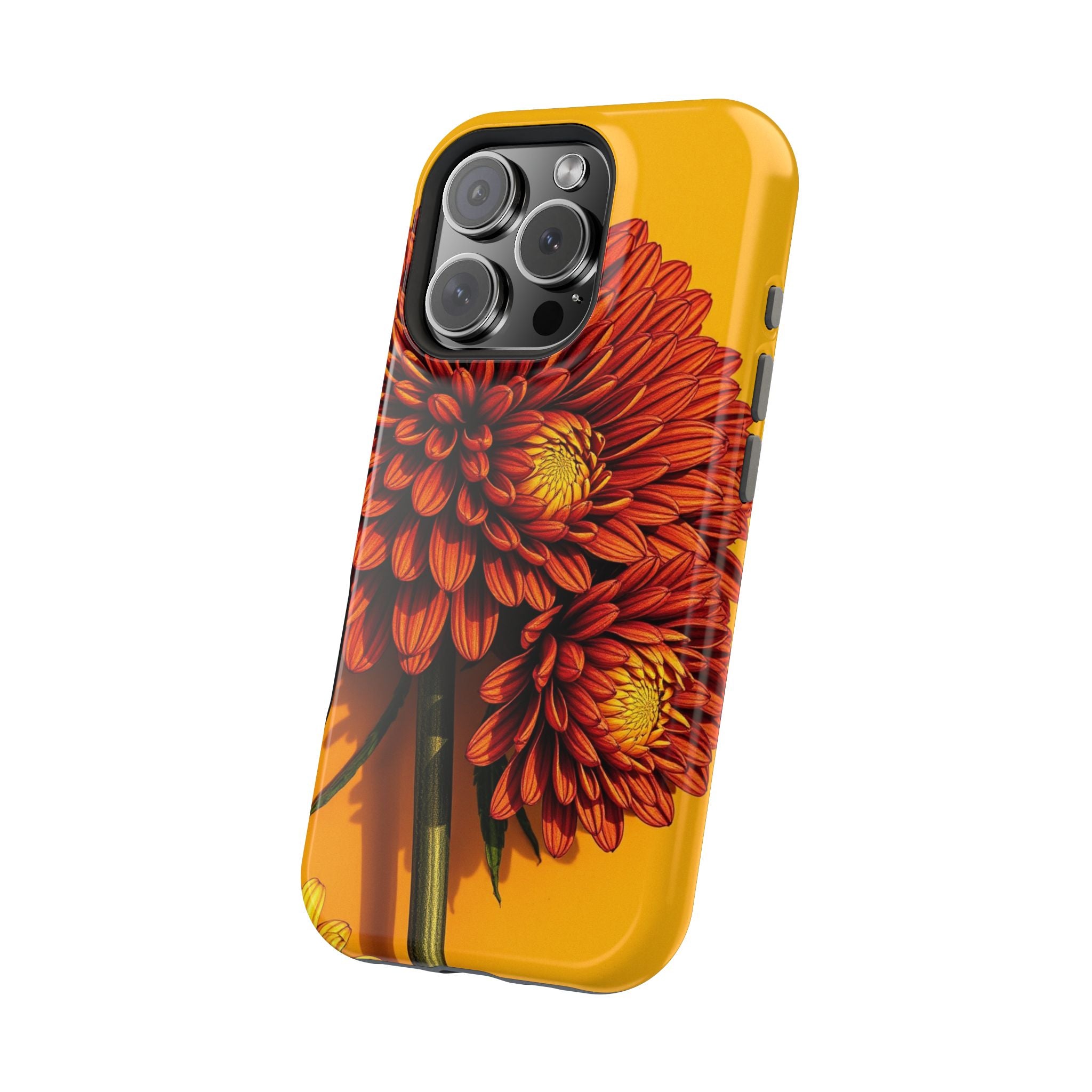 iPhone Mustard And Rust Ranunculus Stack Slim Everyday iPhone 14 · iPhone Case