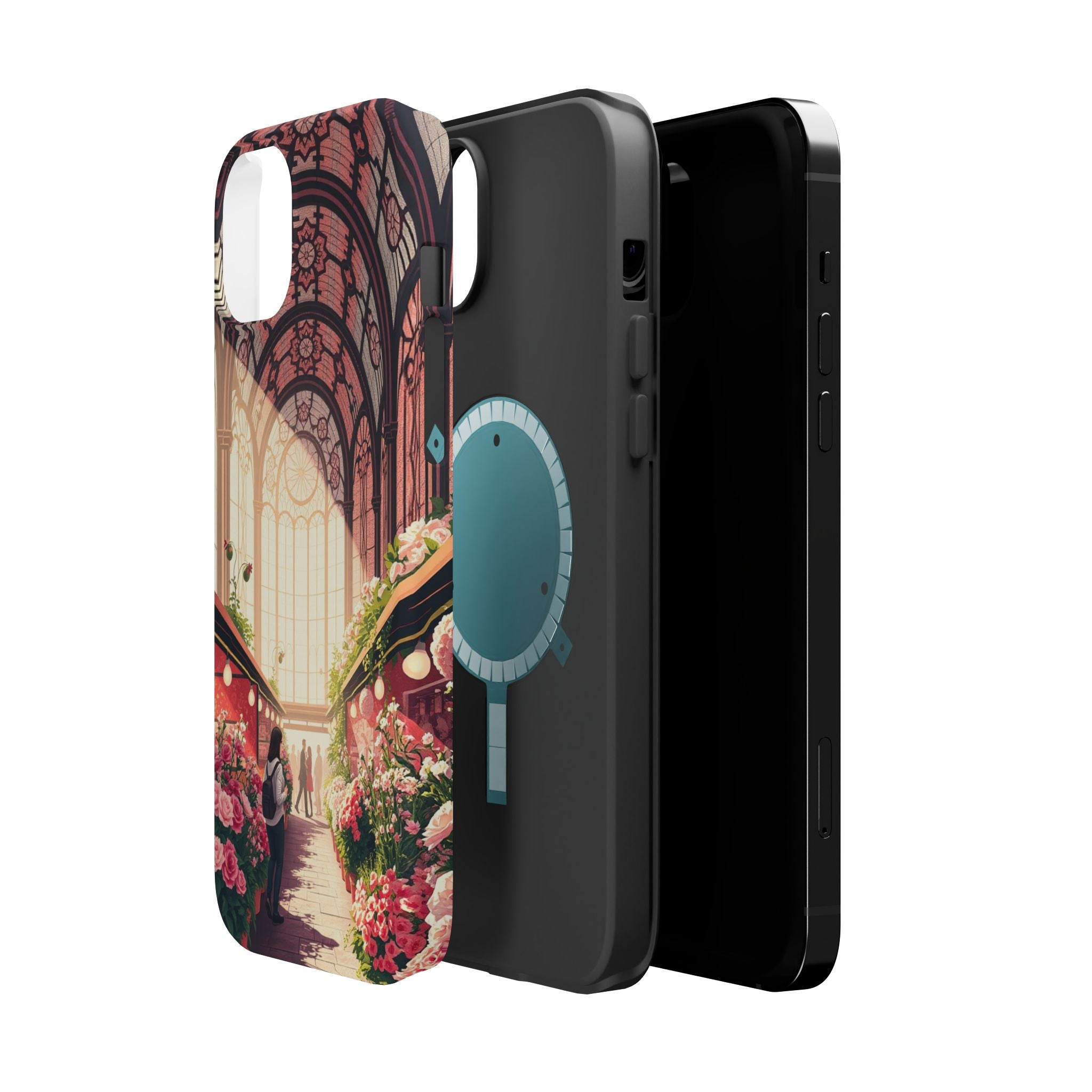 iPhone Flower Market Stained Glass Bold Modern Everyday Snap Case · iPhone Case