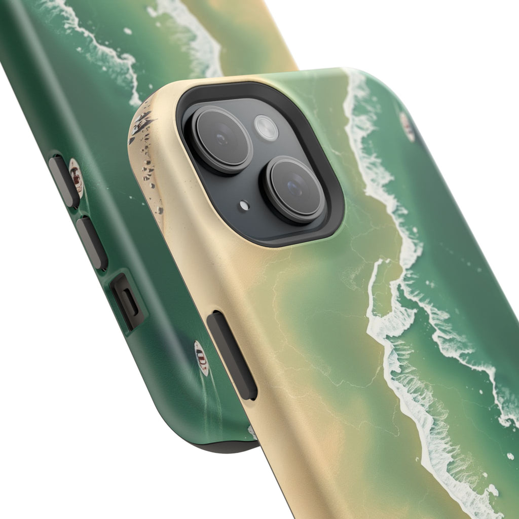 iPhone Shoreline Aerial Bold Art Bold Modern Everyday Snap Case · iPhone Case