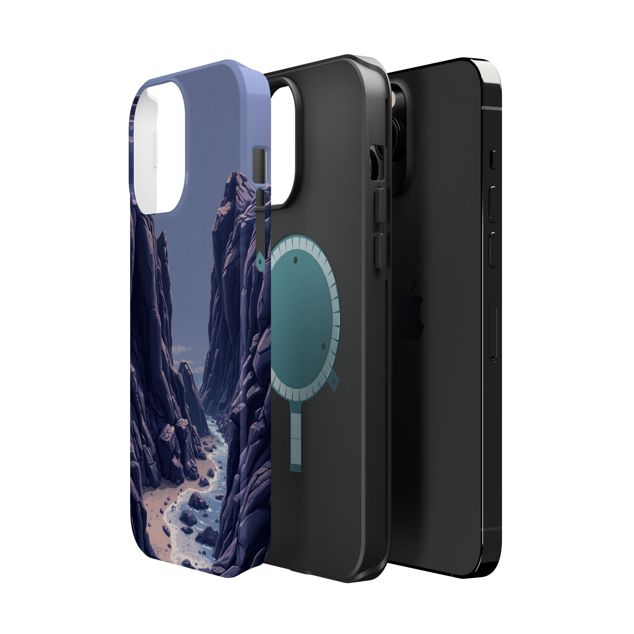 iPhone Rocky Coastline Mystic Art Bold Modern Everyday Snap Case · iPhone Case