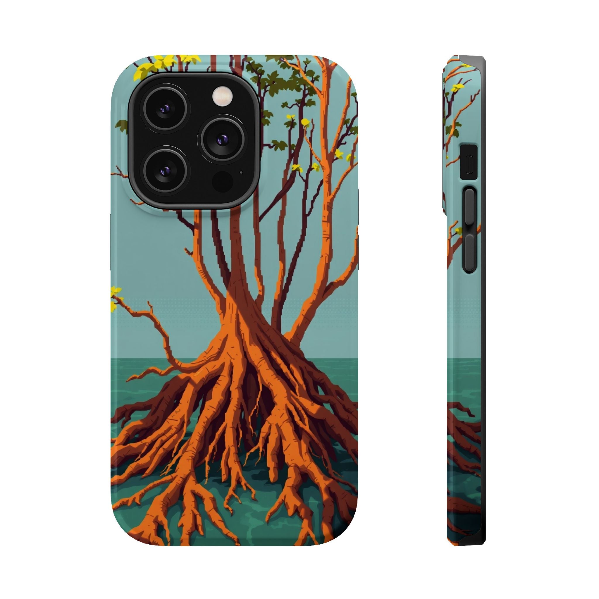 iPhone Mustard And Rust Mangrove Roots Slim Everyday iPhone 13 Designer · iPhone