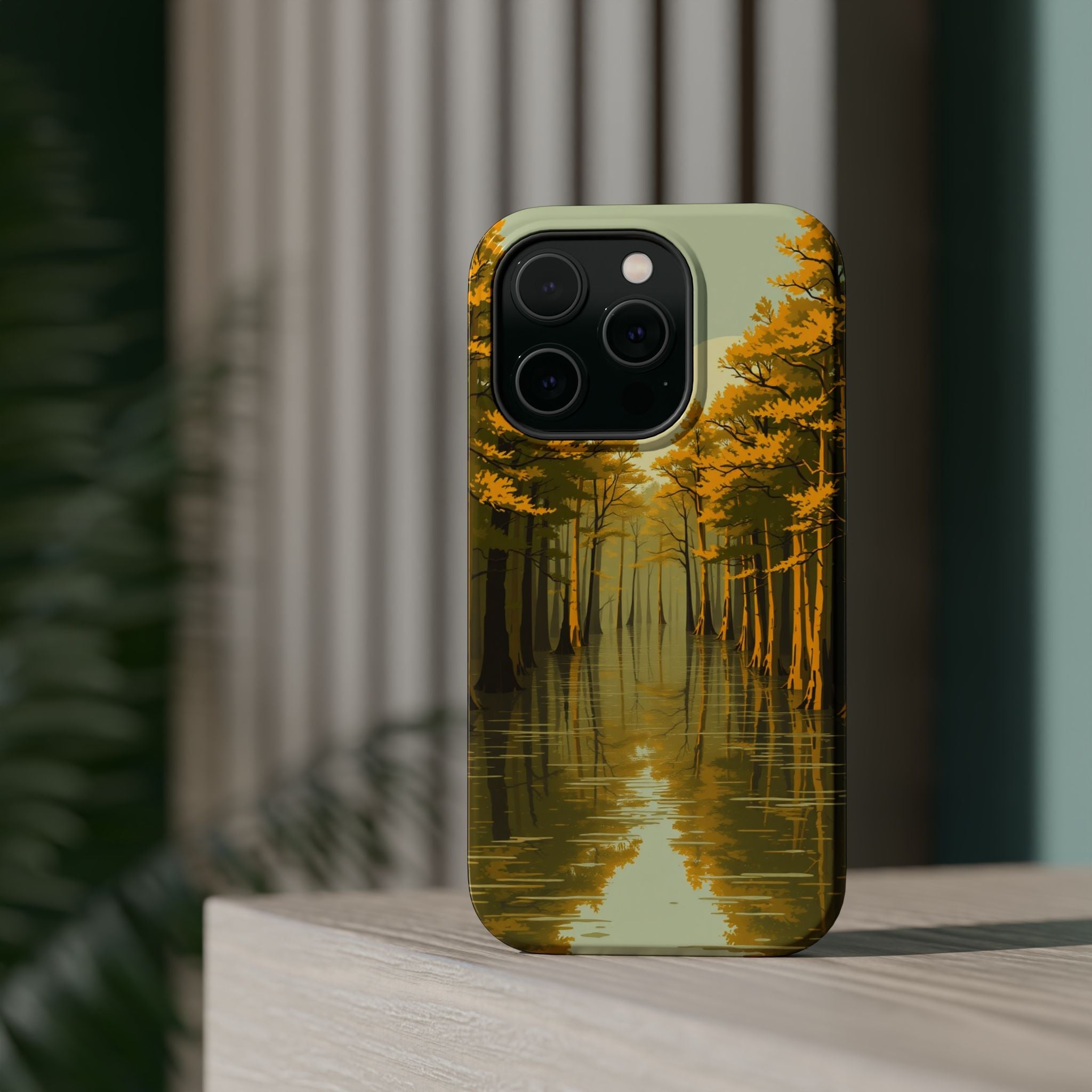iPhone Cypress Swamp Enchanted Art Bold Modern Everyday Snap Case · iPhone Case