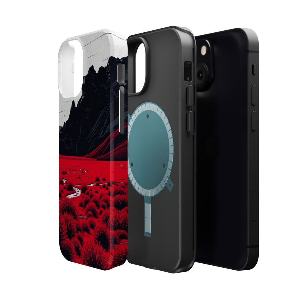 iPhone Black And Crimson Tundra Expanse Slim Everyday iPhone 15 · iPhone Case