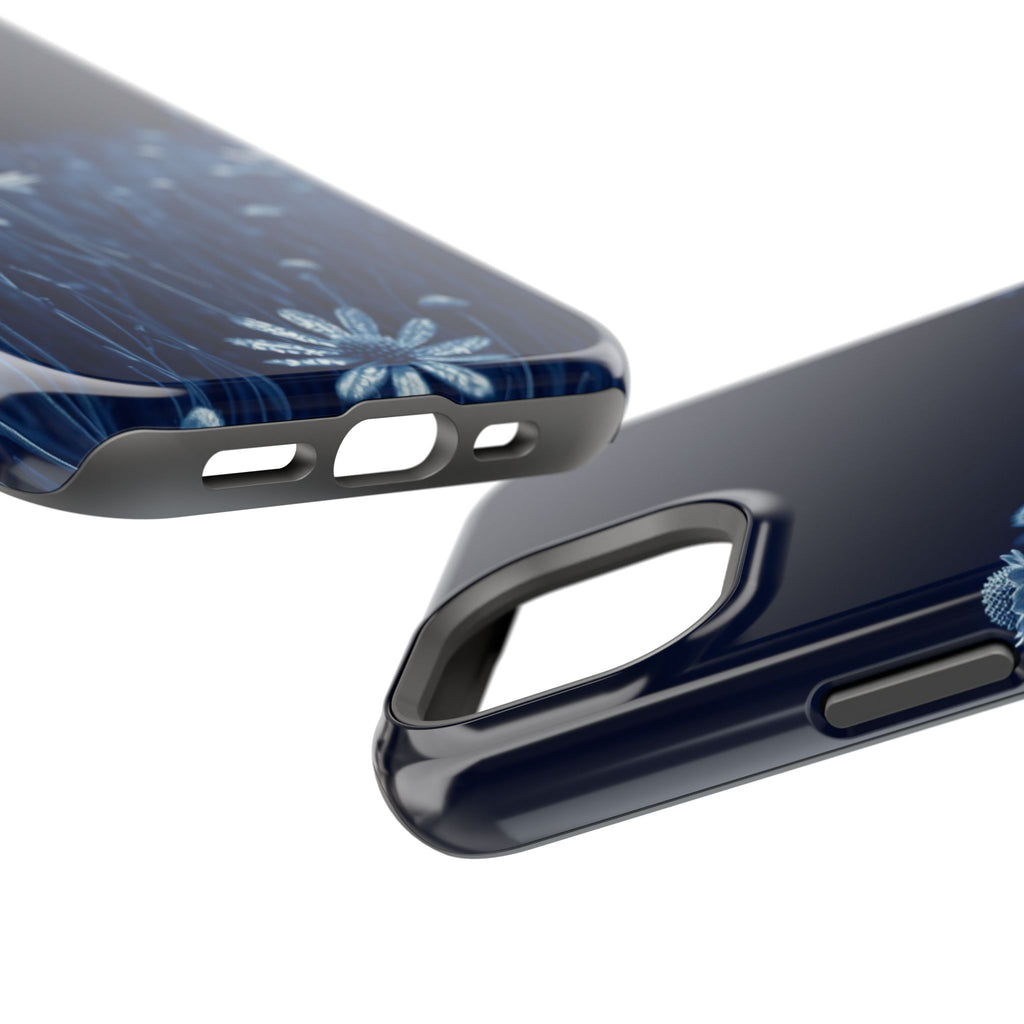 iPhone Midnight Blue And Silver Wildflower Field Clean iPhone Minimal · iPhone C