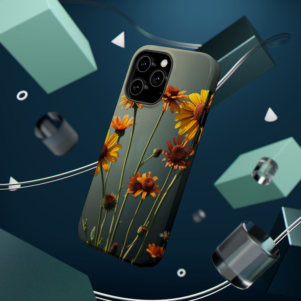 iPhone Mustard And Rust Wildflower Bunch Slim Everyday iPhone Designer · iPhone