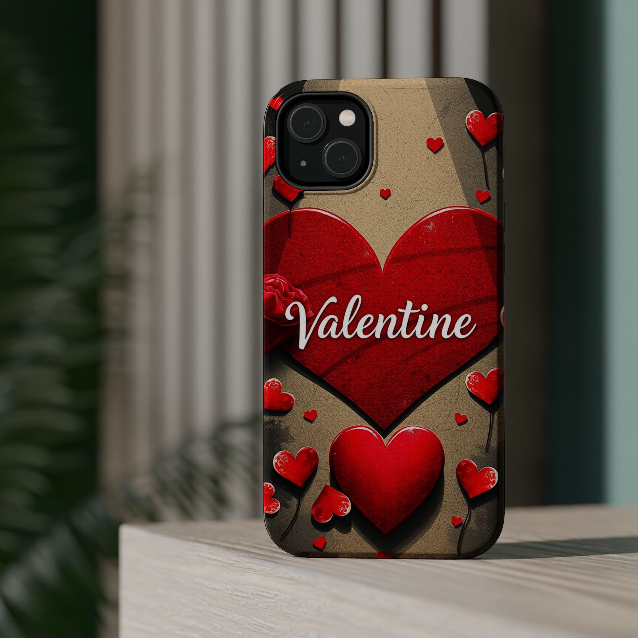 iPhone Serene Vintage Valentine Card Design Slim Everyday Designer Case · iPhone