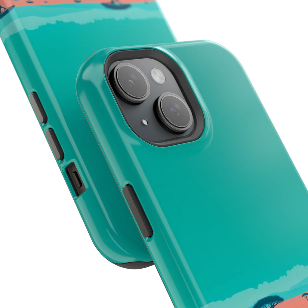 iPhone Savanna Horizon Risograph Print Slim Everyday Designer Case · iPhone Case