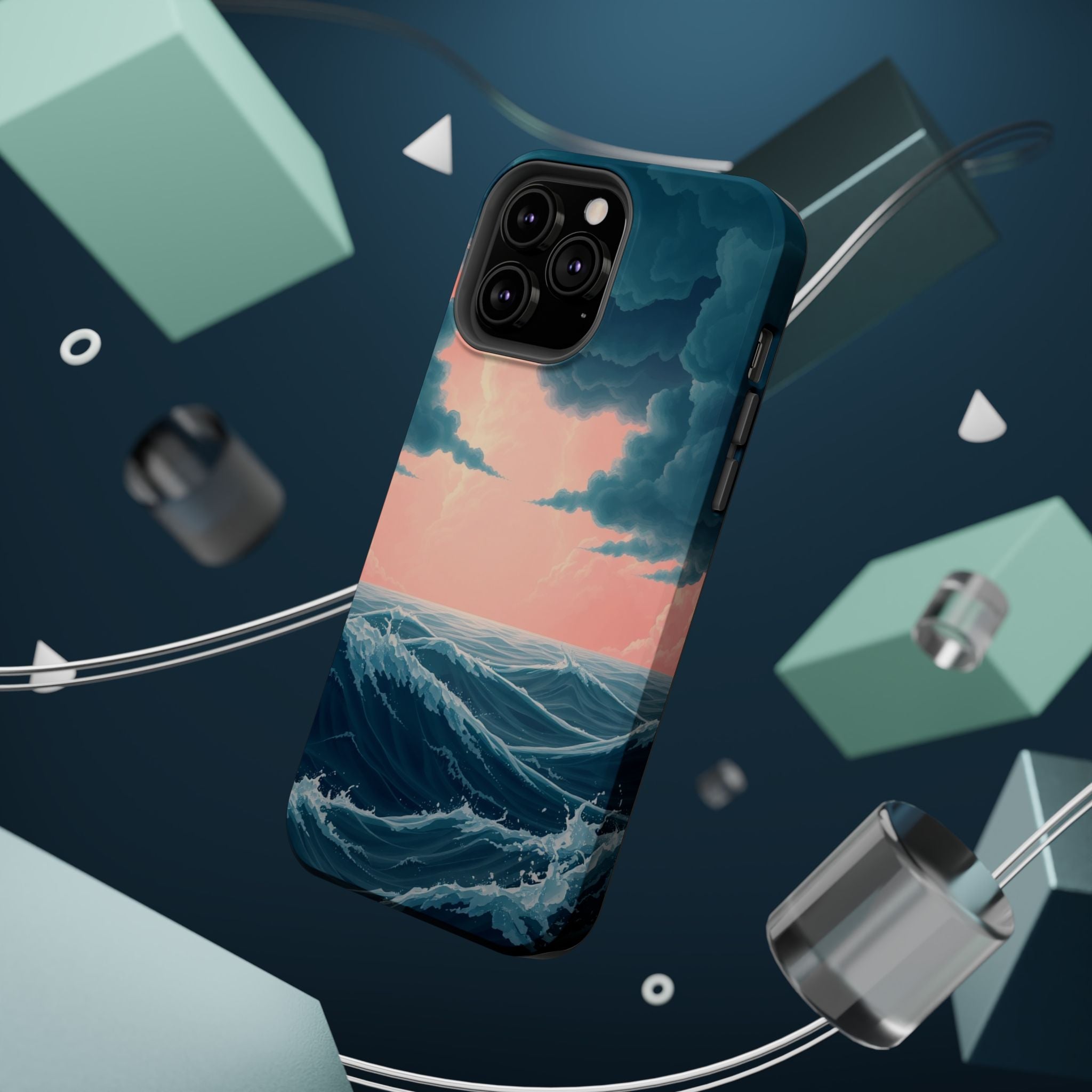 iPhone Storm at Sea 3D Digital Slim Everyday Designer Case · iPhone Case
