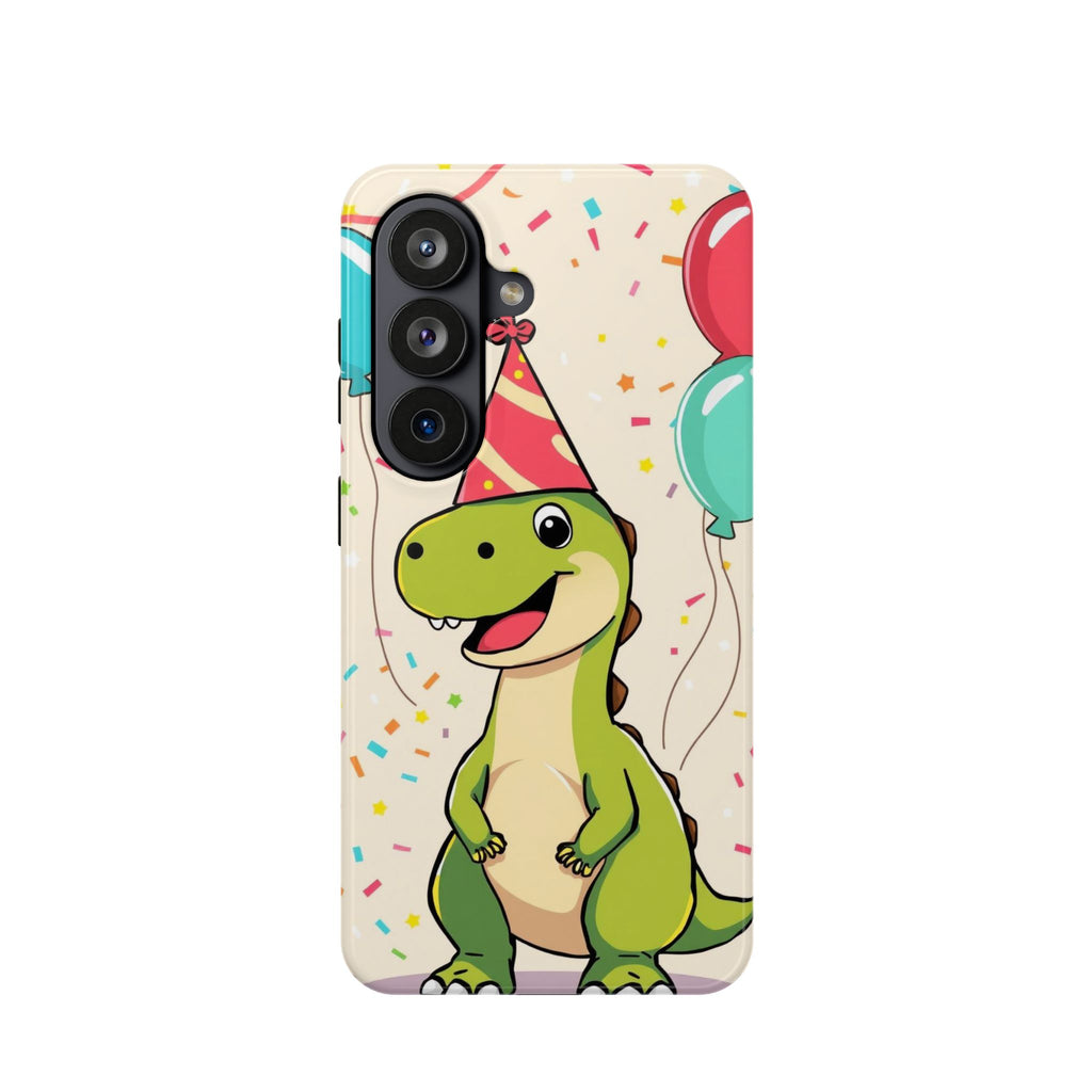 iPhone Dino with Party Hat Kids Fun Phone Case Gift Slim Snap Case · iPhone Case