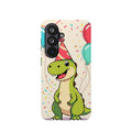 iPhone Dino with Party Hat Kids Fun Phone Case Gift Slim Snap Case · iPhone Case