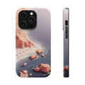 iPhone Rose Pink And Cream Shoreline Aerial Soft iPhone 17 Finish · iPhone Case