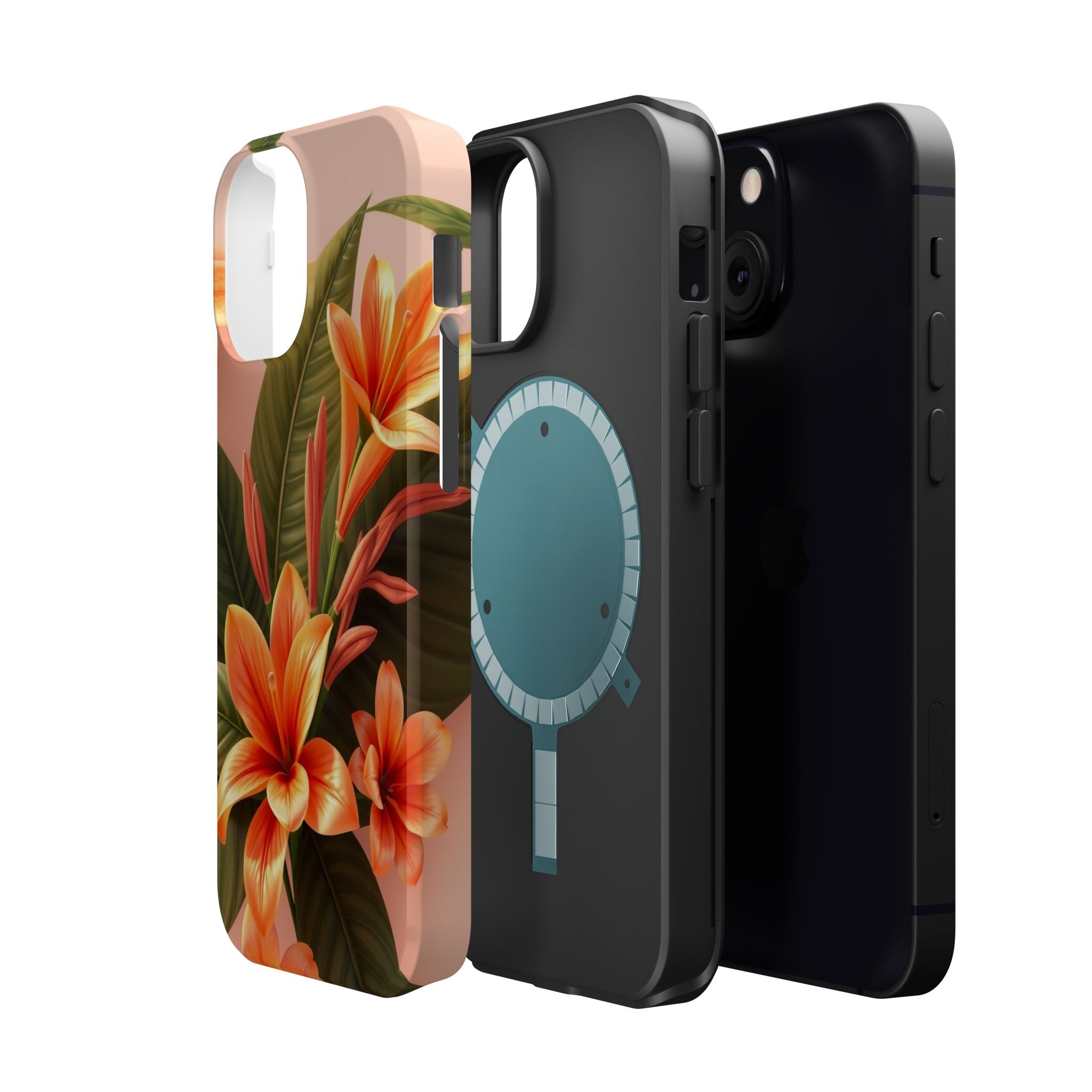 iPhone Tropical Bloom 3D Digital Bold Modern Everyday Snap Case · iPhone Case