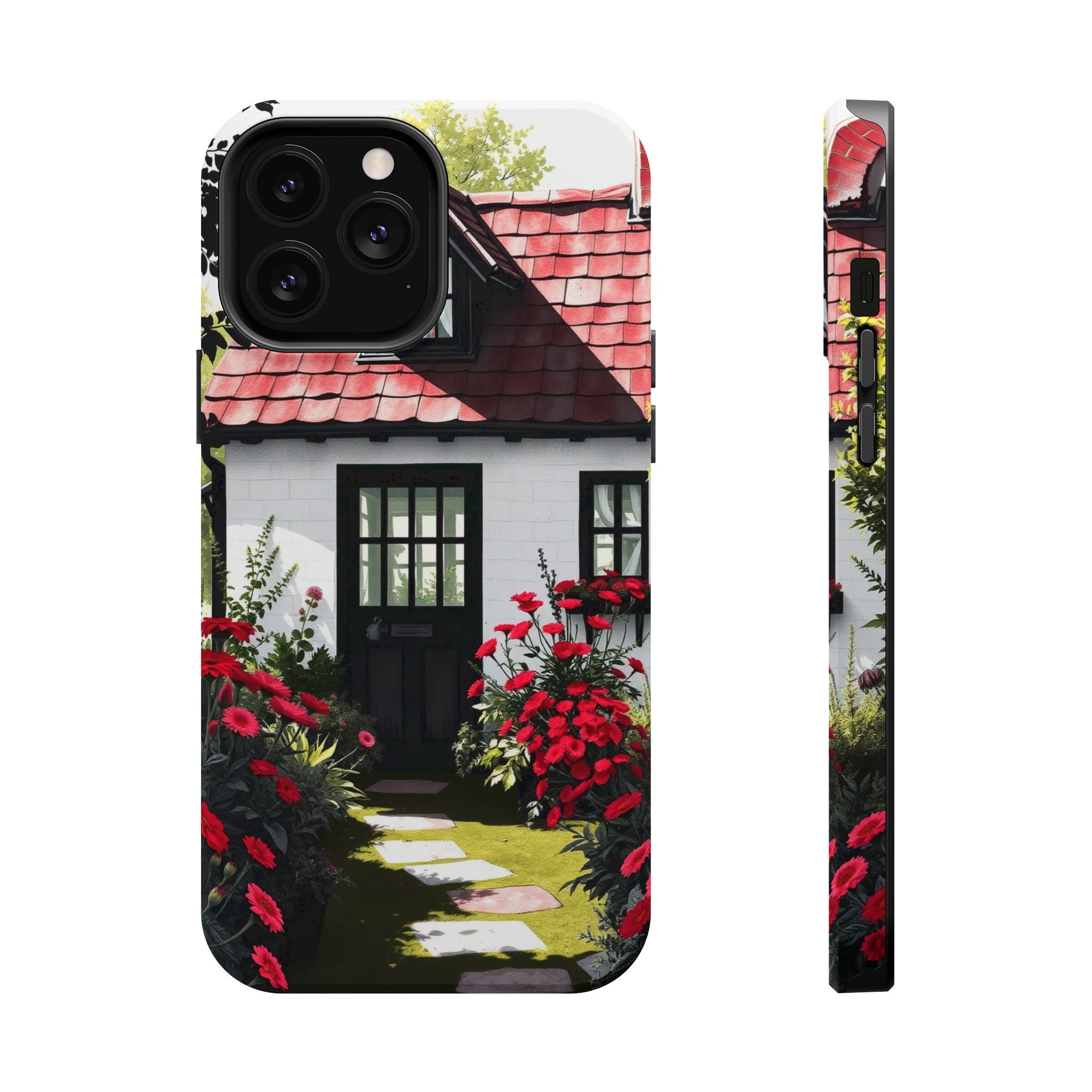 iPhone Cottage Garden Vibrant Watercolor Slim Snap Case · iPhone Case