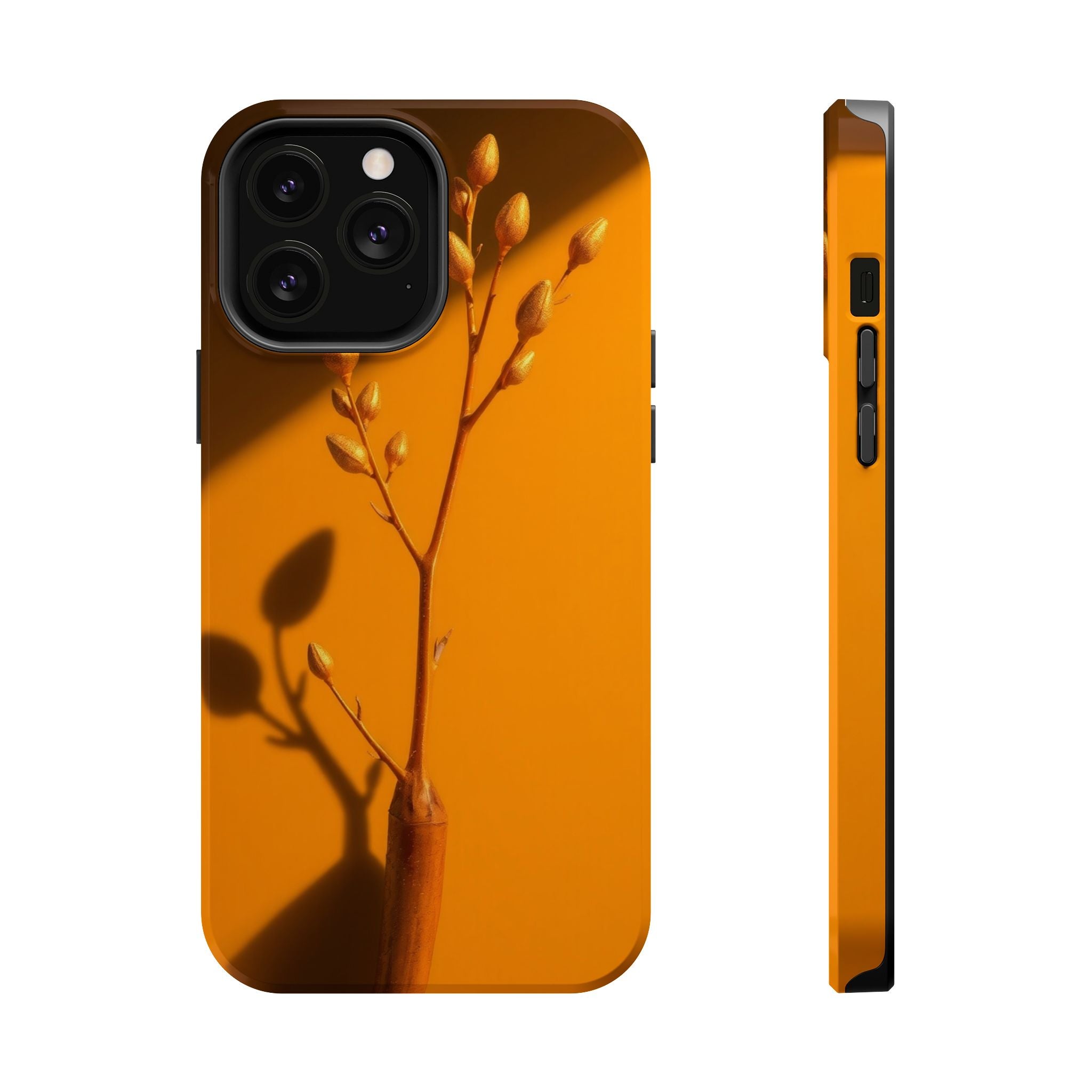 iPhone Mustard And Rust Minimalist Stem Slim Everyday iPhone Designer · iPhone C