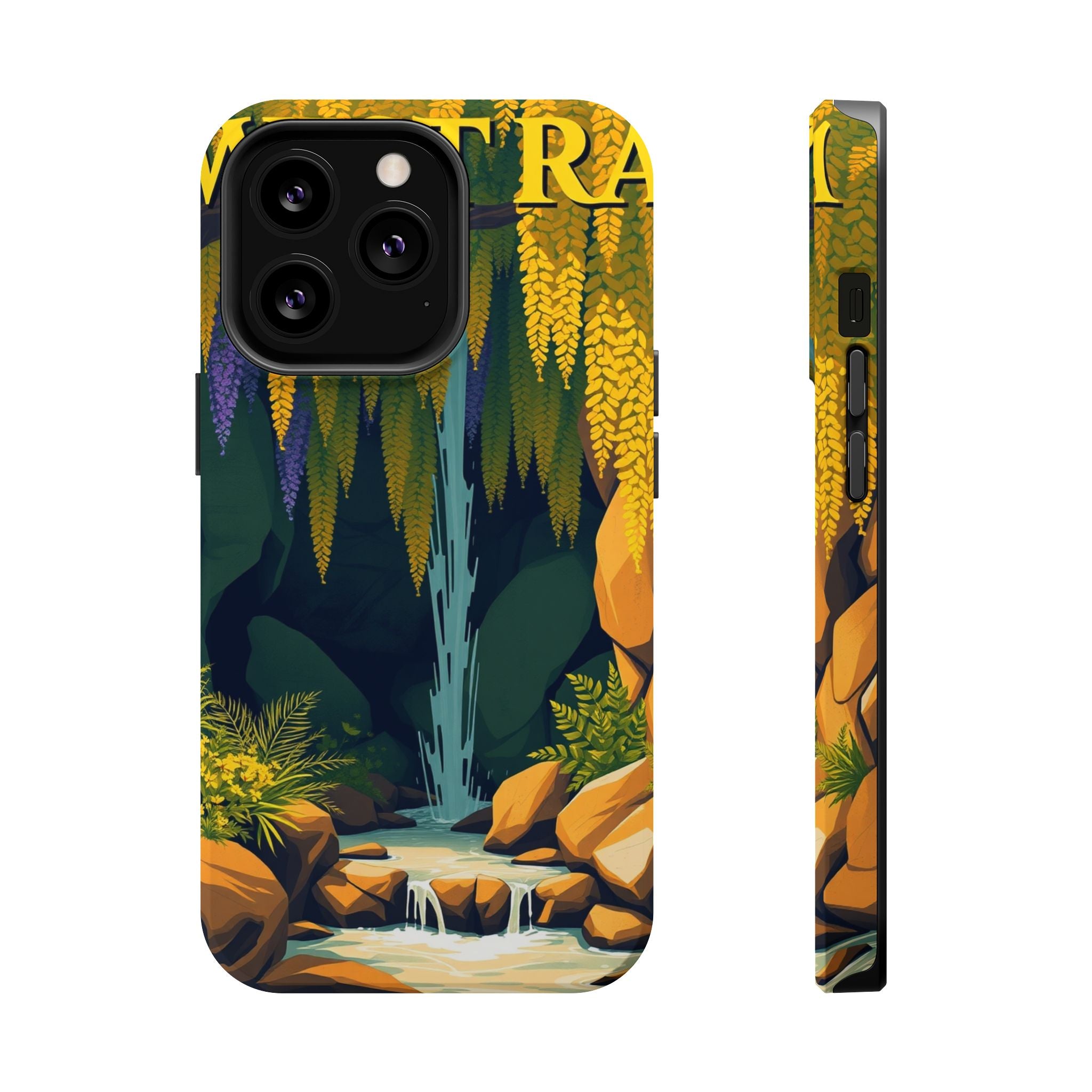 iPhone Wisteria Cascade Vintage Retro Poster Slim iPhone Everyday · iPhone Case