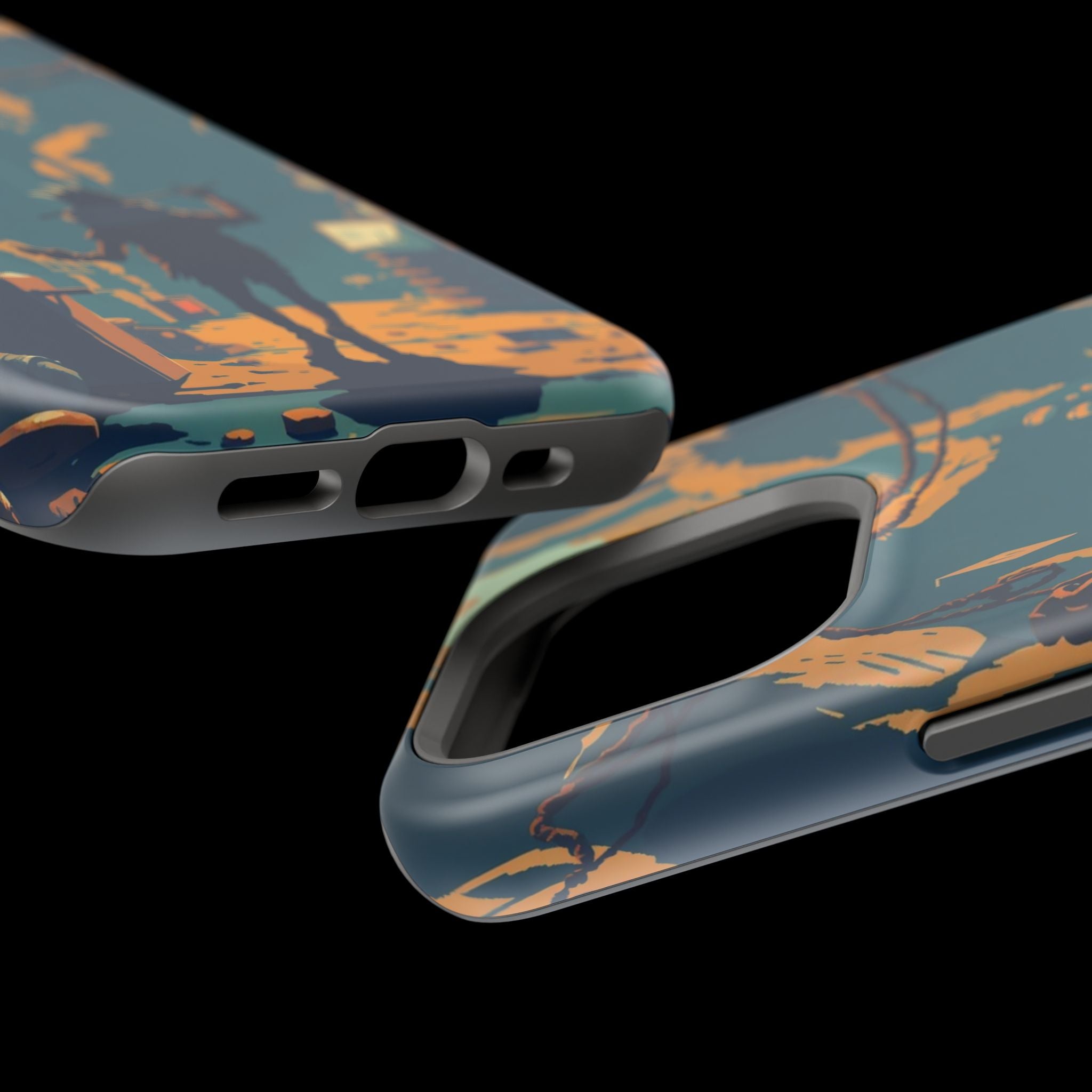 iPhone Mustard And Rust Unhinged in a Cute Way Soft Finish Everyday Case · iPhon