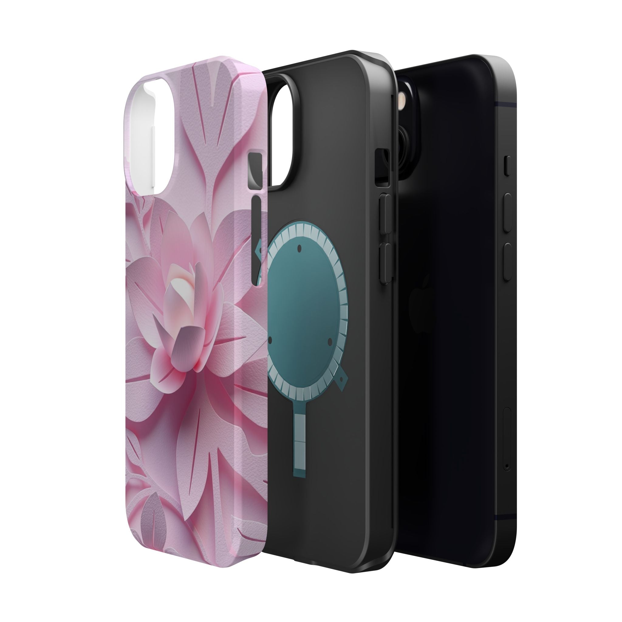 iPhone Floral Geometric Paper Cut Art Slim Everyday Designer Case · iPhone Case